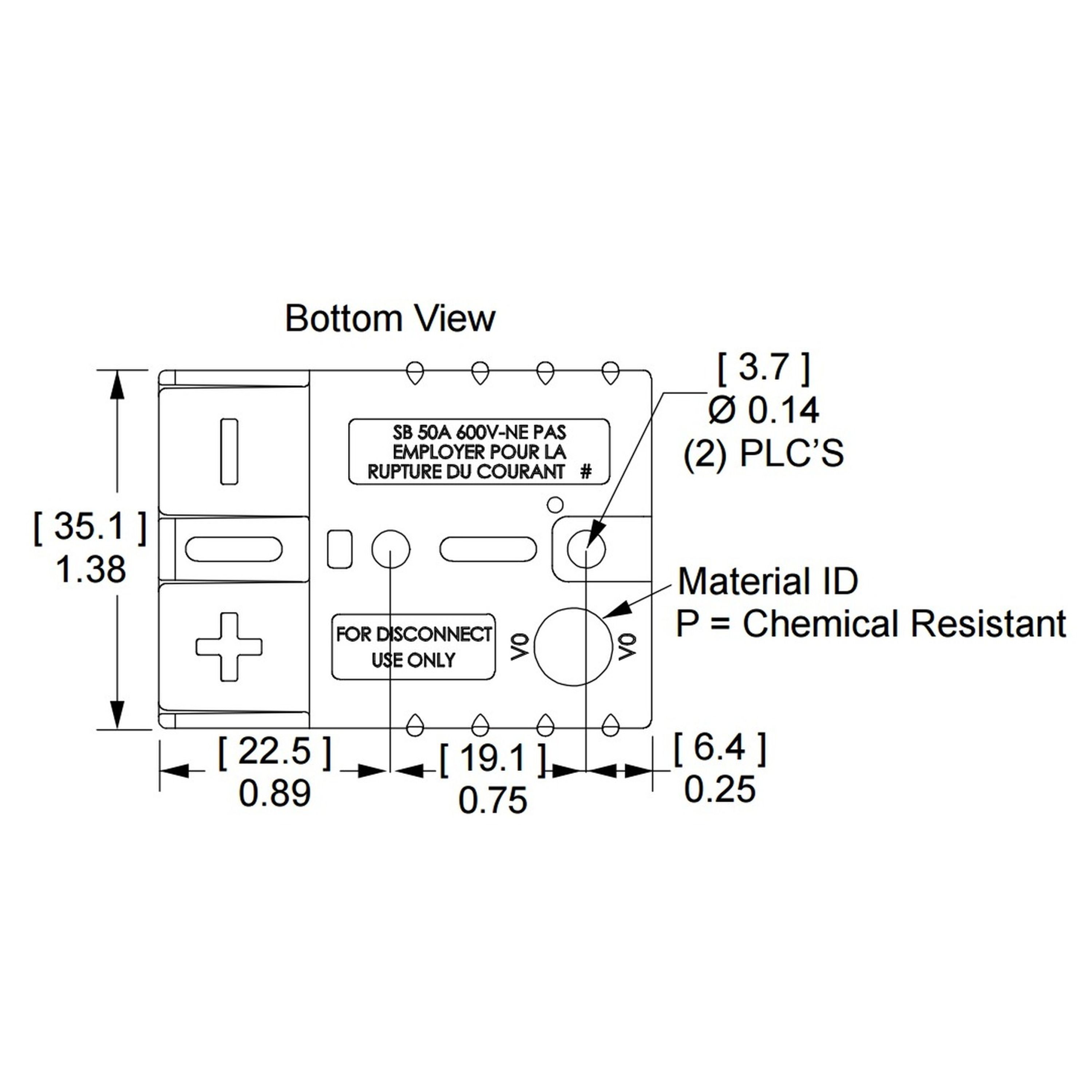 Red 50A SB50 Housing Bulk Pack