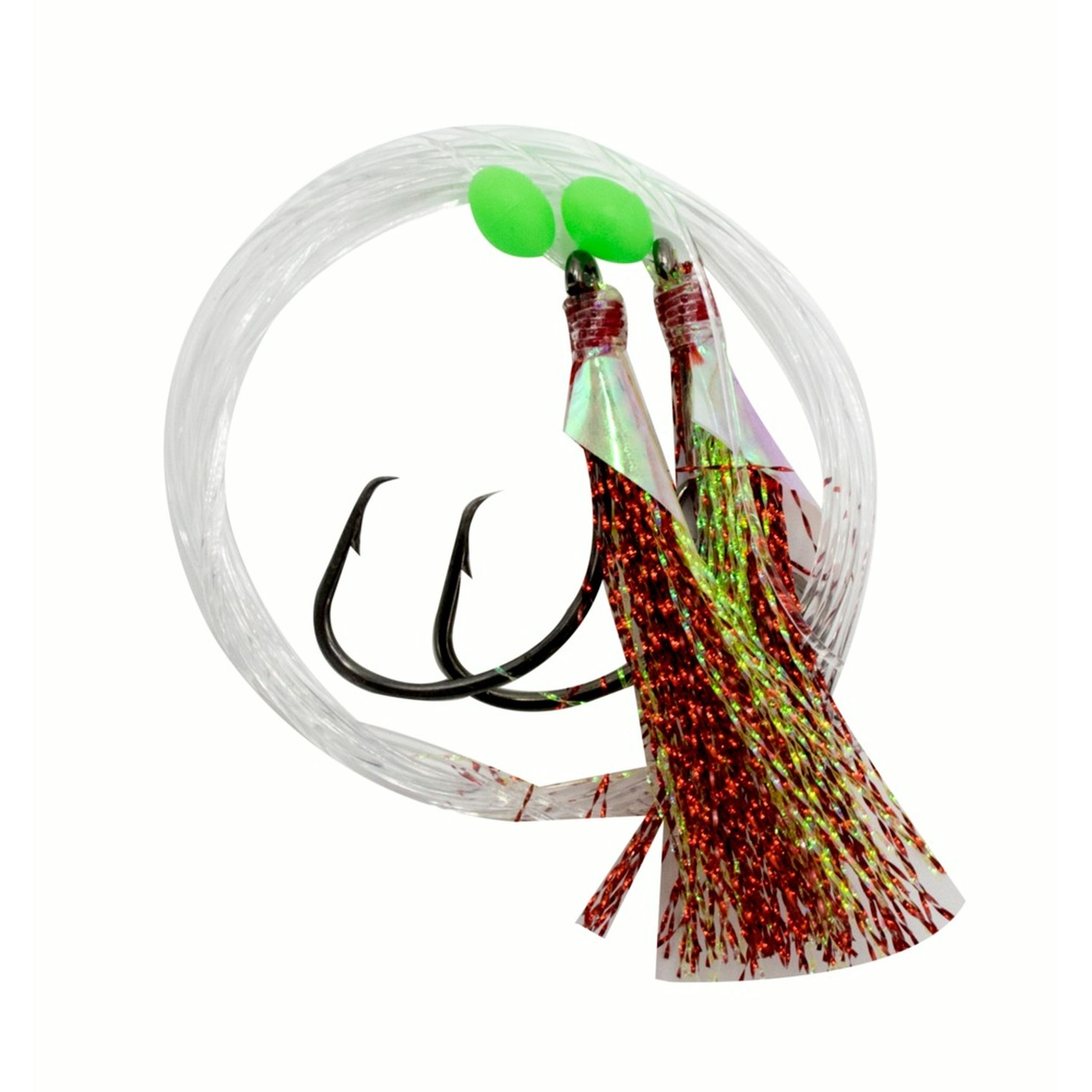 Flasher Rig Burnsco 3/0 Chart/Red Tarakihi