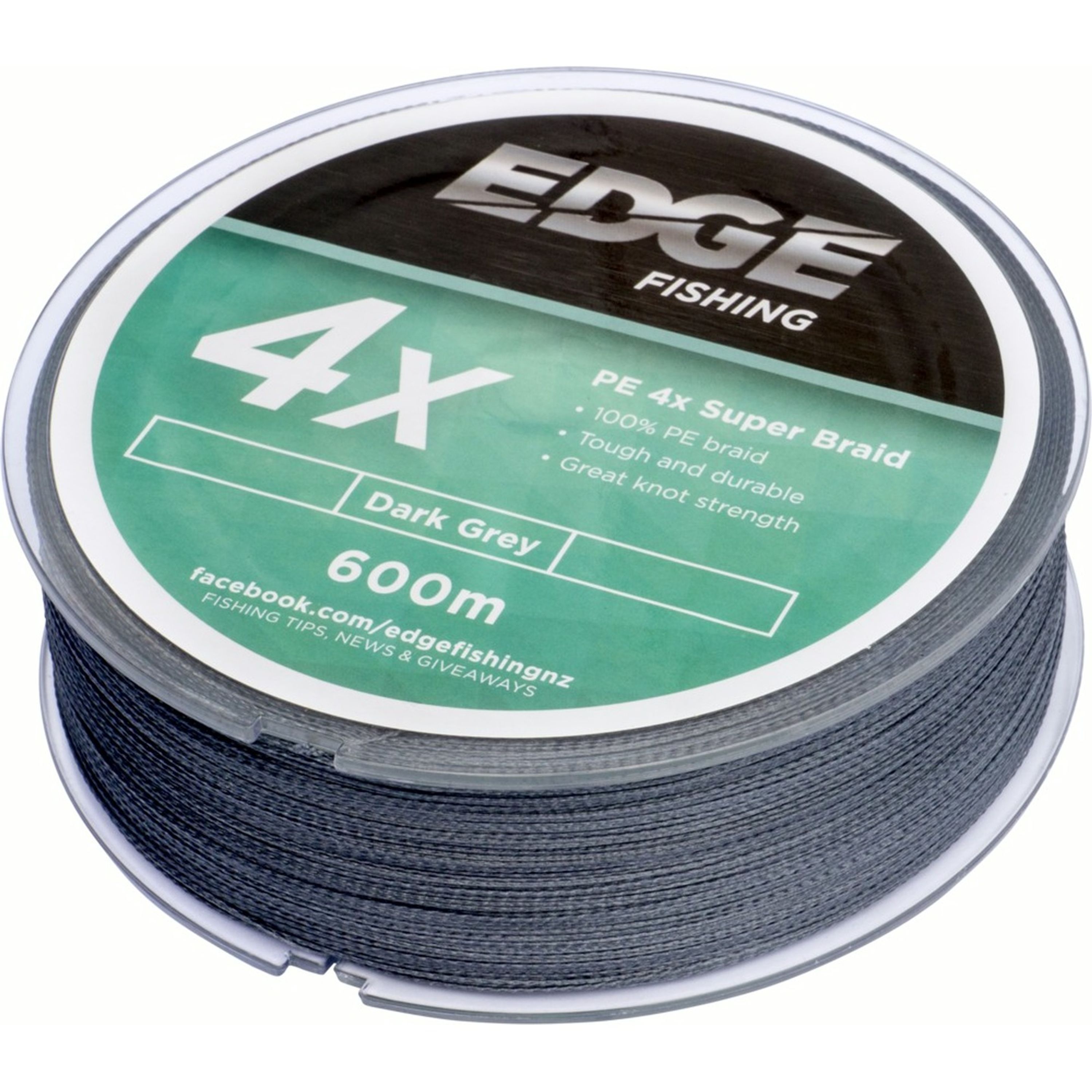 Edge Braid 80lb PE 4X Grey 600m