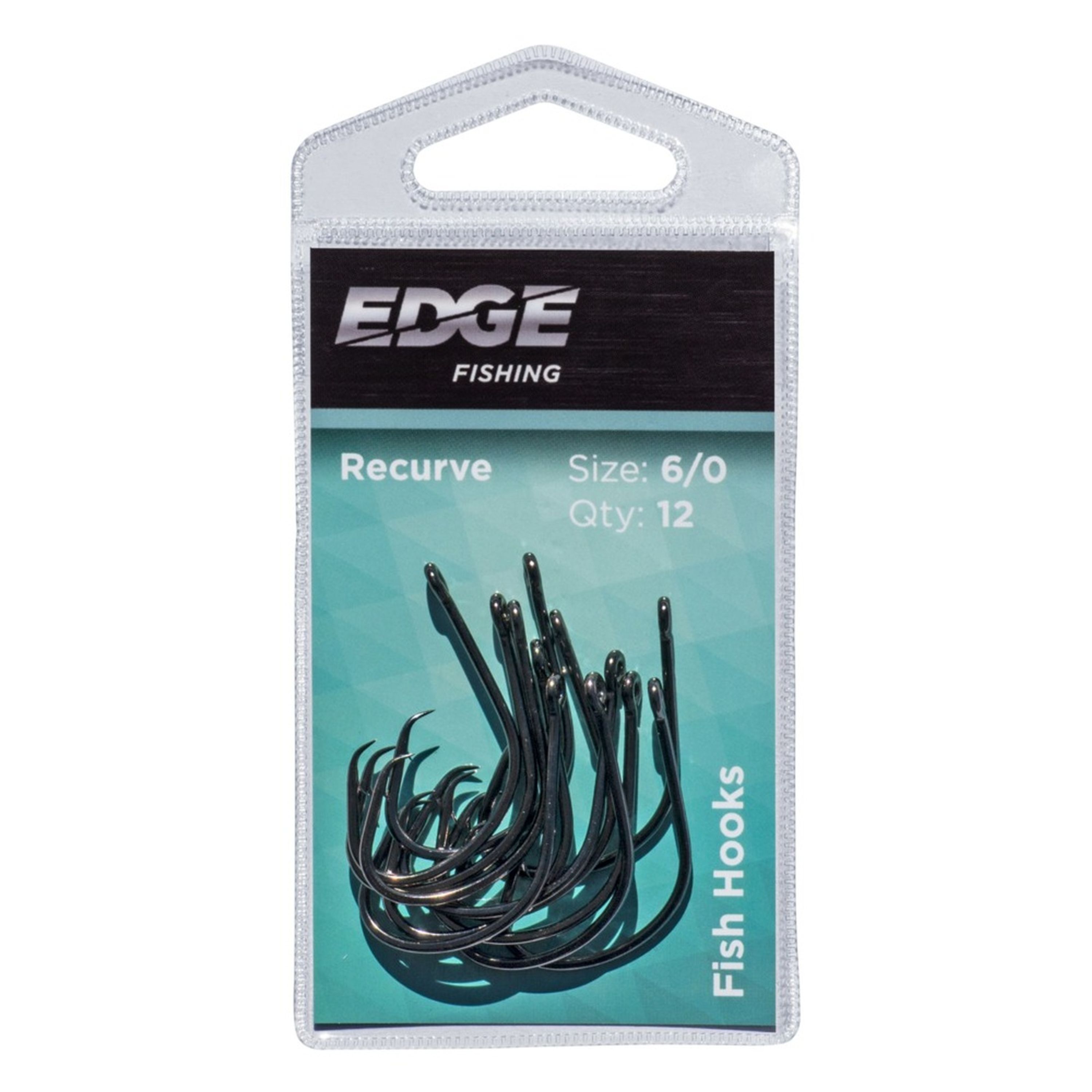 Edge Hooks Inline Recurve 6/0 12pc