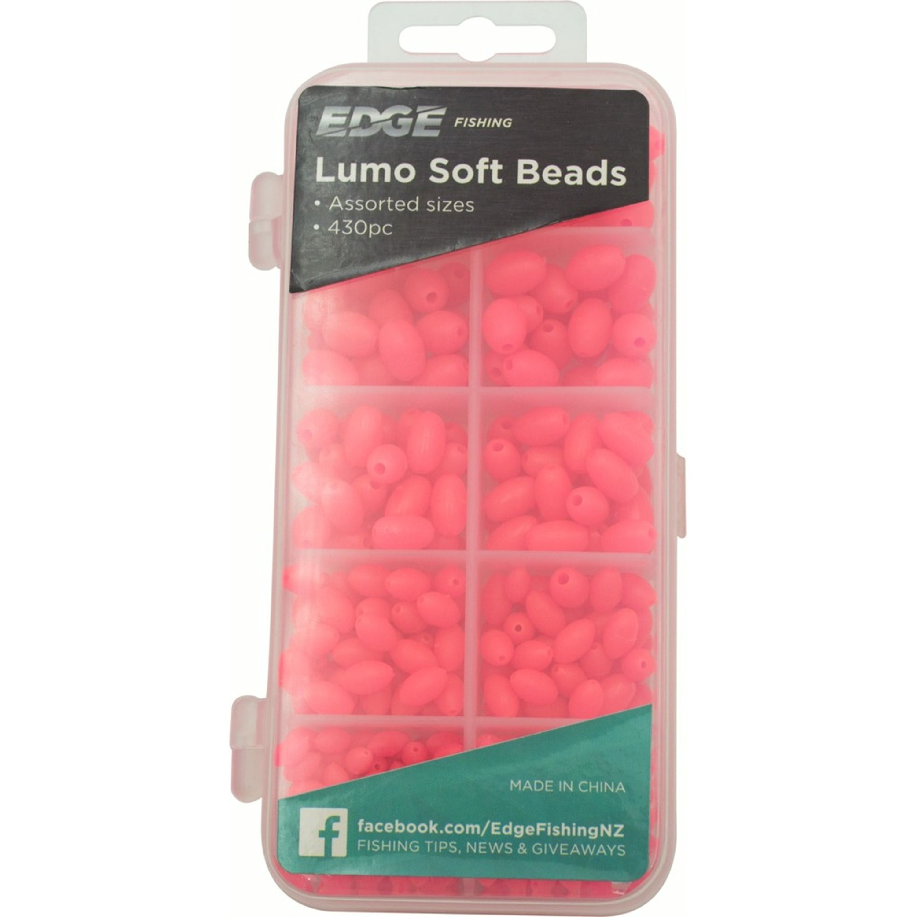 Edge Lumo Beads Soft Assorted Pink 430pc