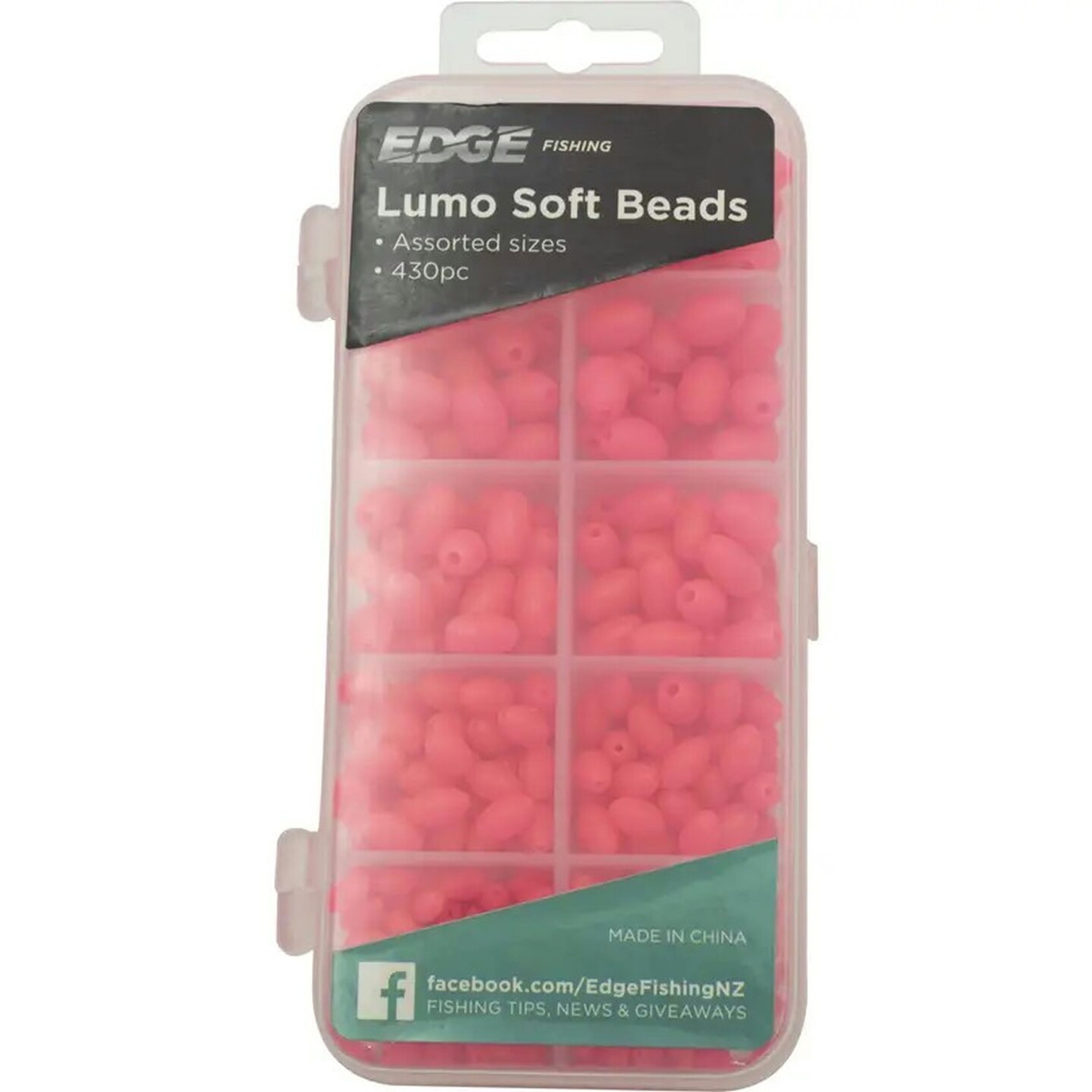 Edge Lumo Beads Soft Assorted Pink 430pc