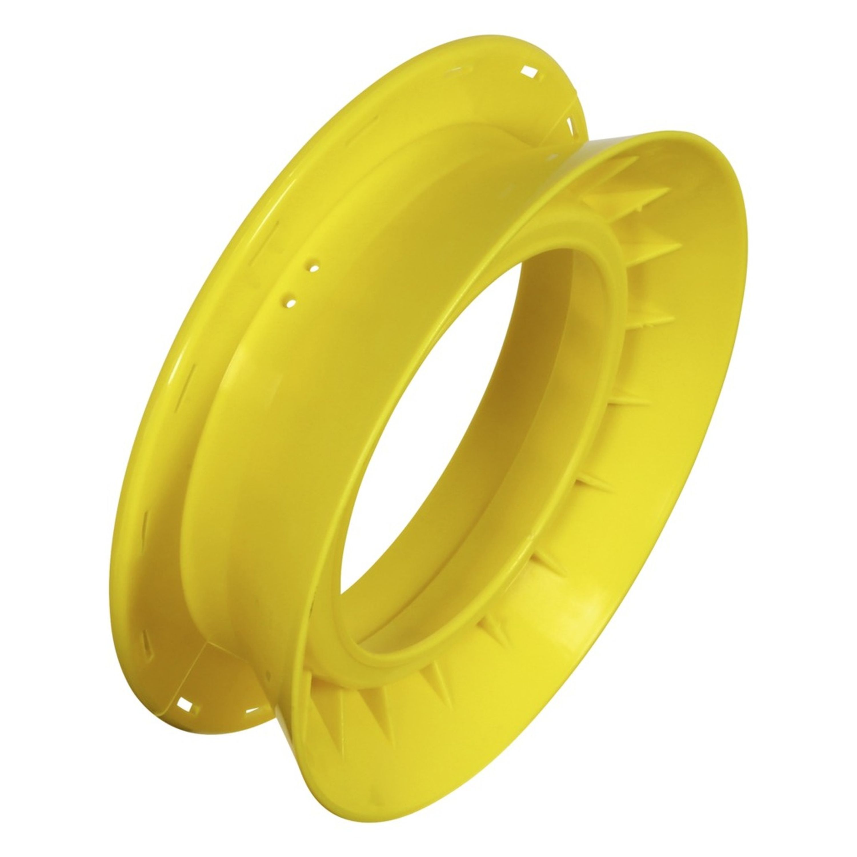 Hand Caster Yellow 190mm Plain