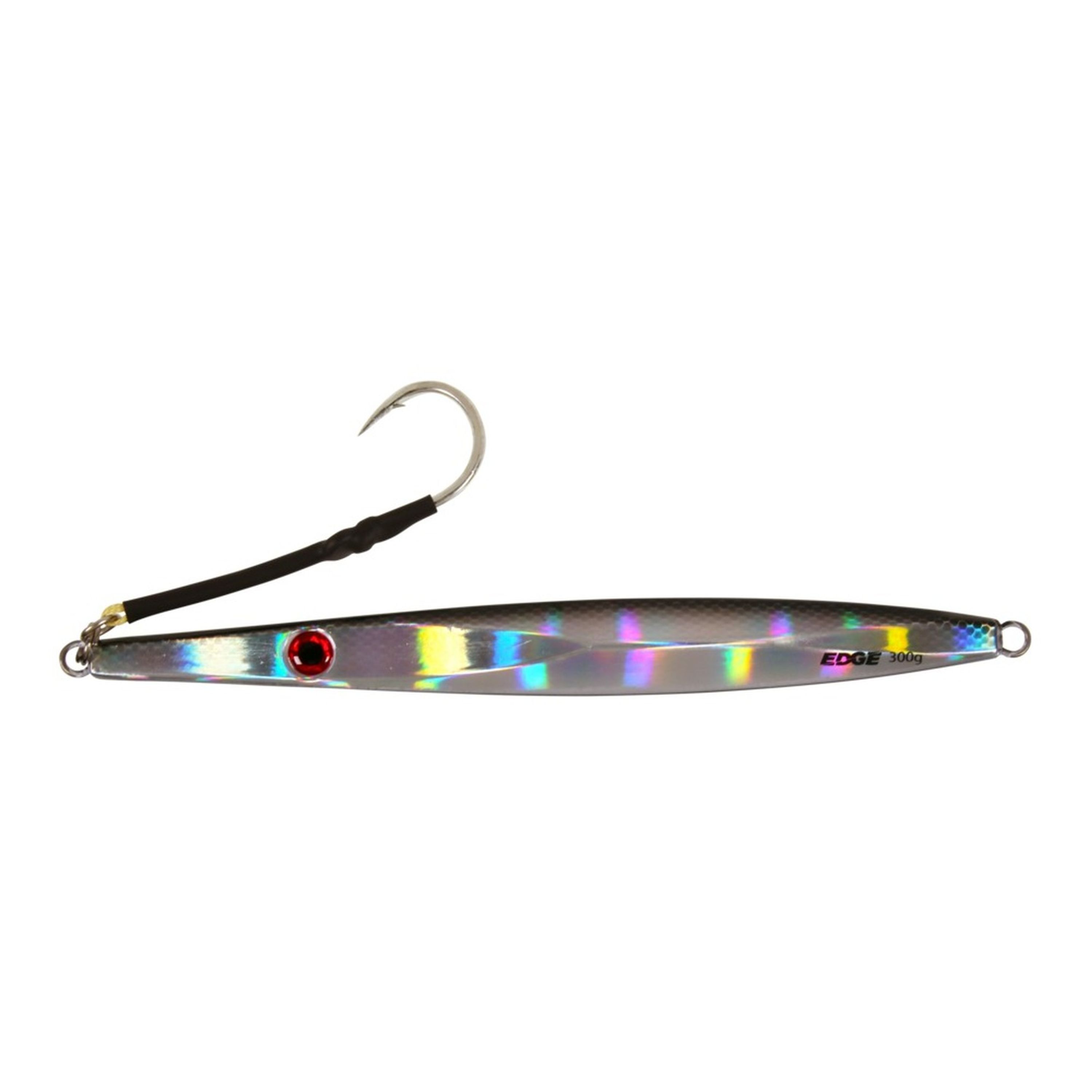 Edge 300g Flutter Jig Black/Silver