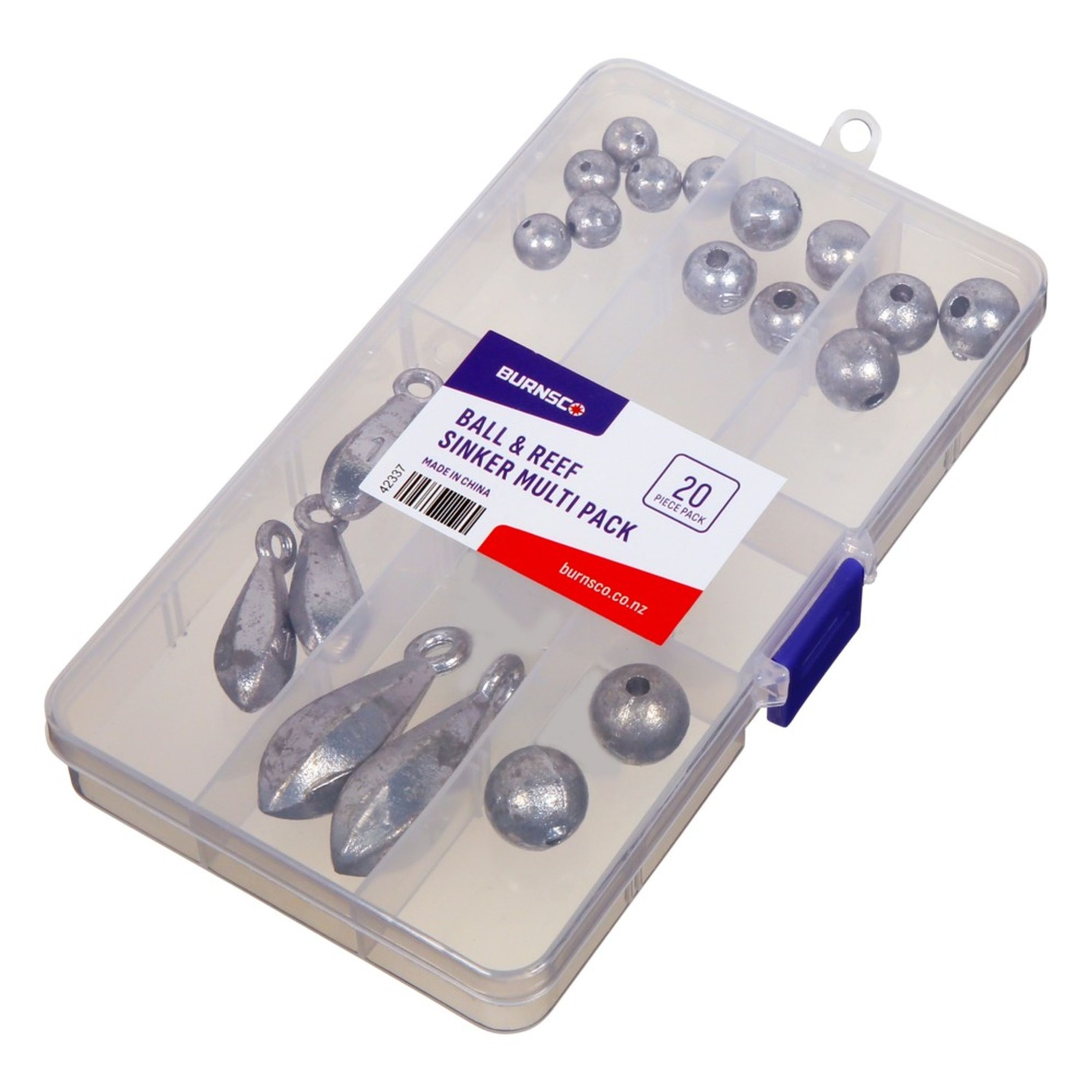 Burnsco Ball & Reef Sinker Multi Box 20pk