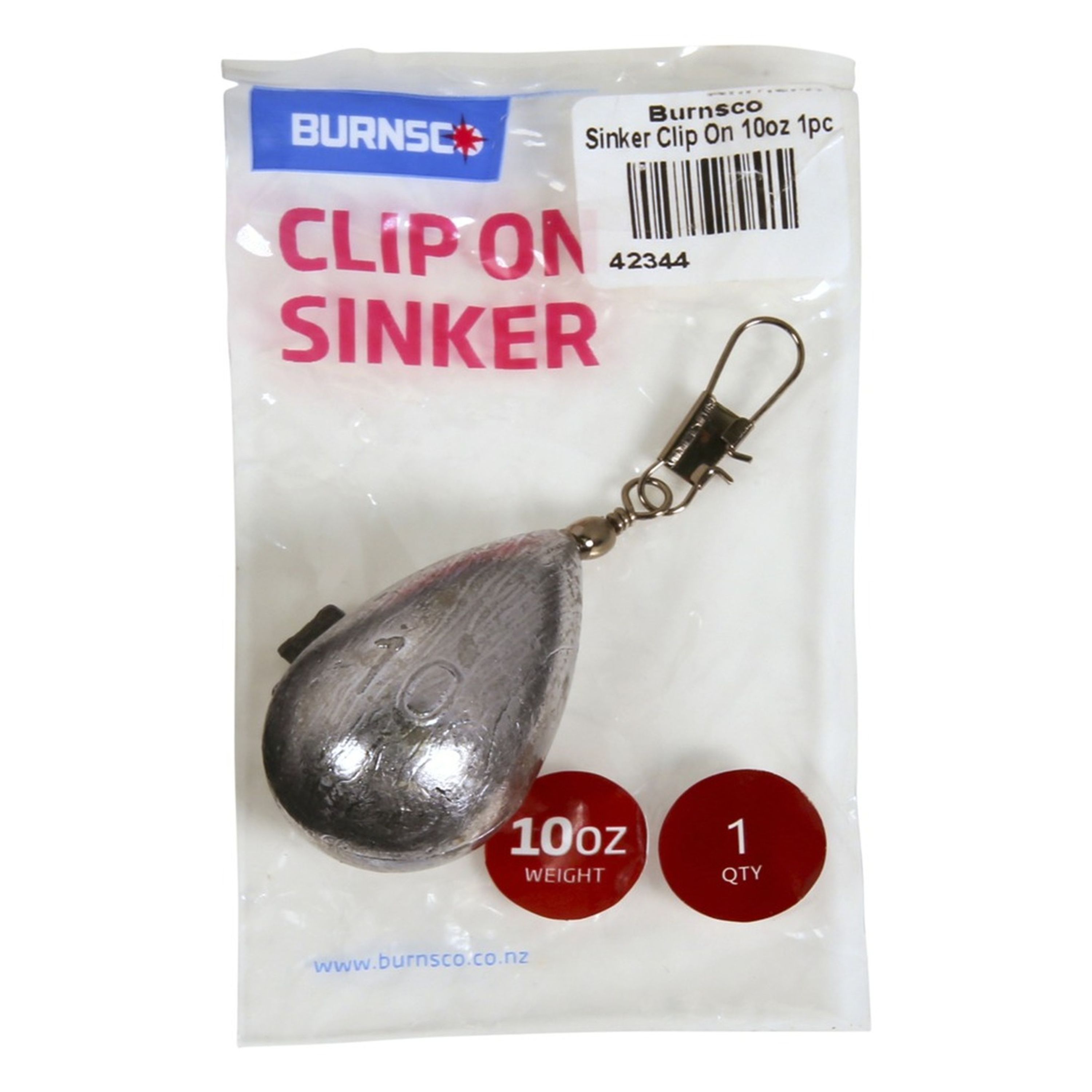 Clip on Sinker 10oz 1pk