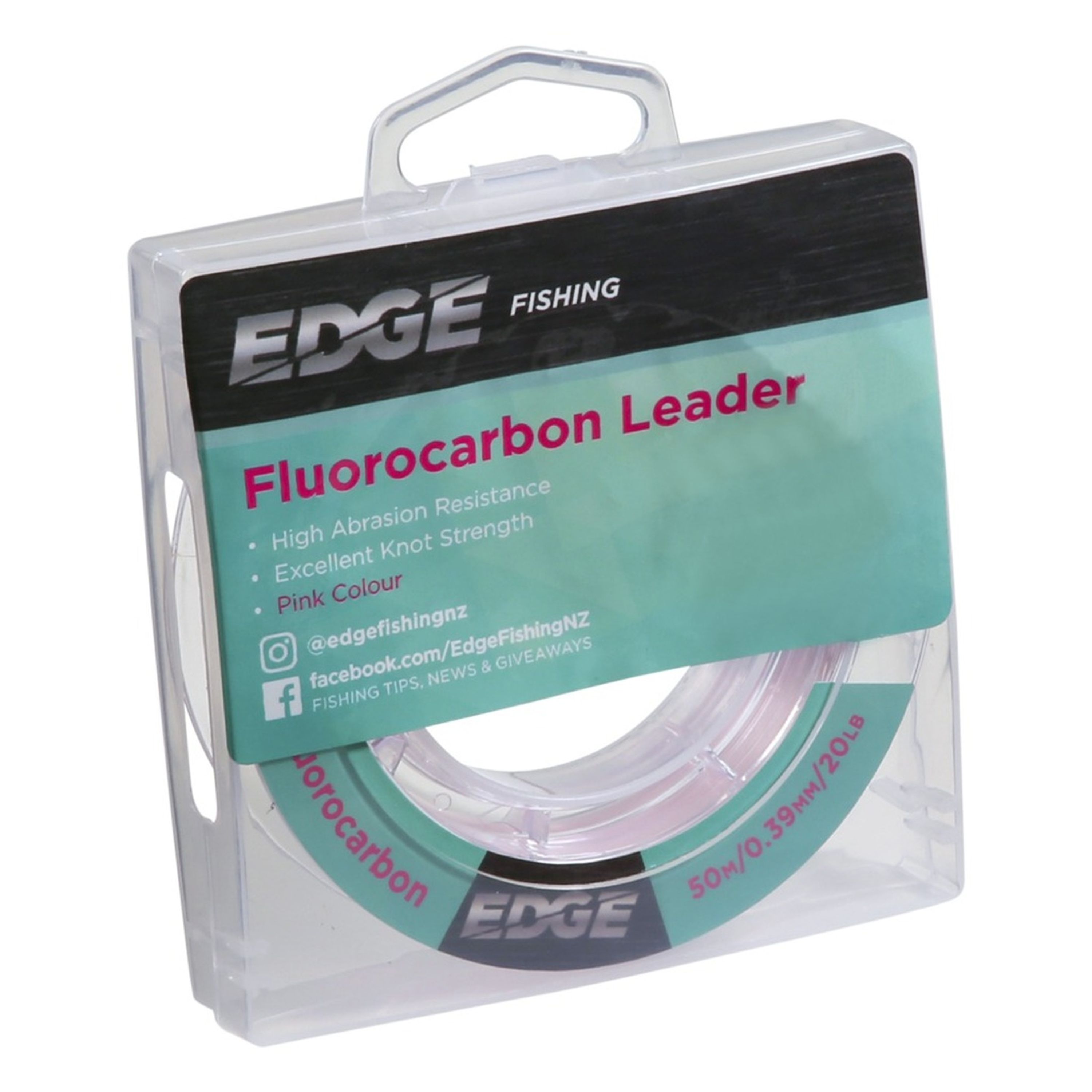 Edge Pink Fluorocarbon 20lb 50m