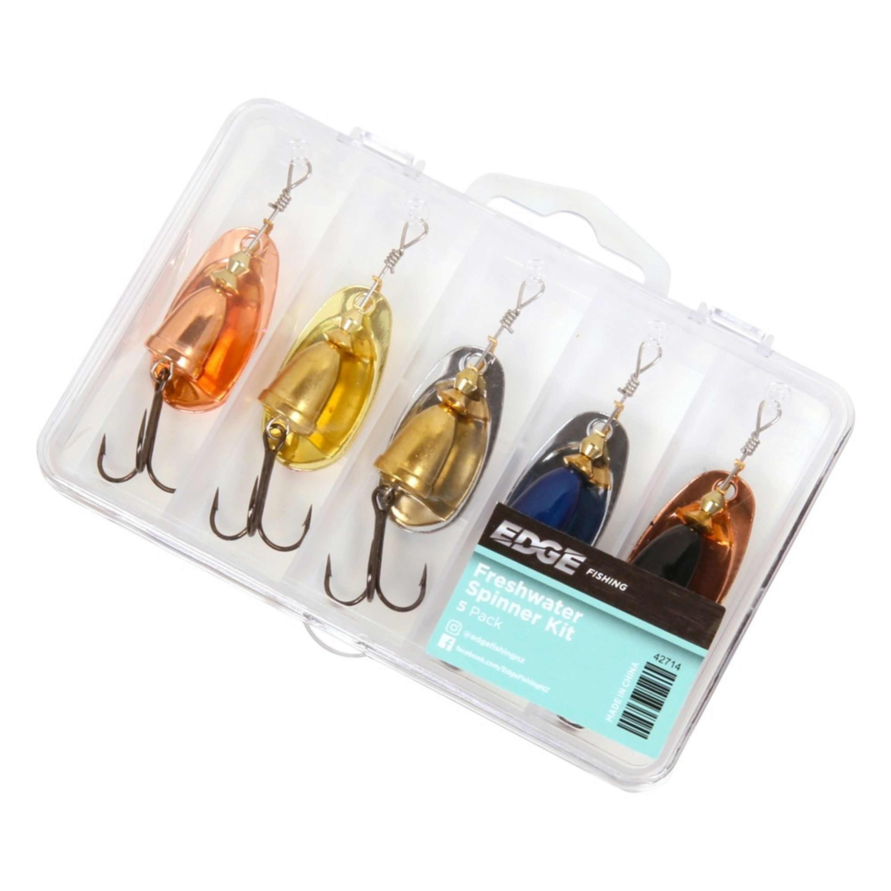 Edge Freshwater Spinner Kit 5Pk