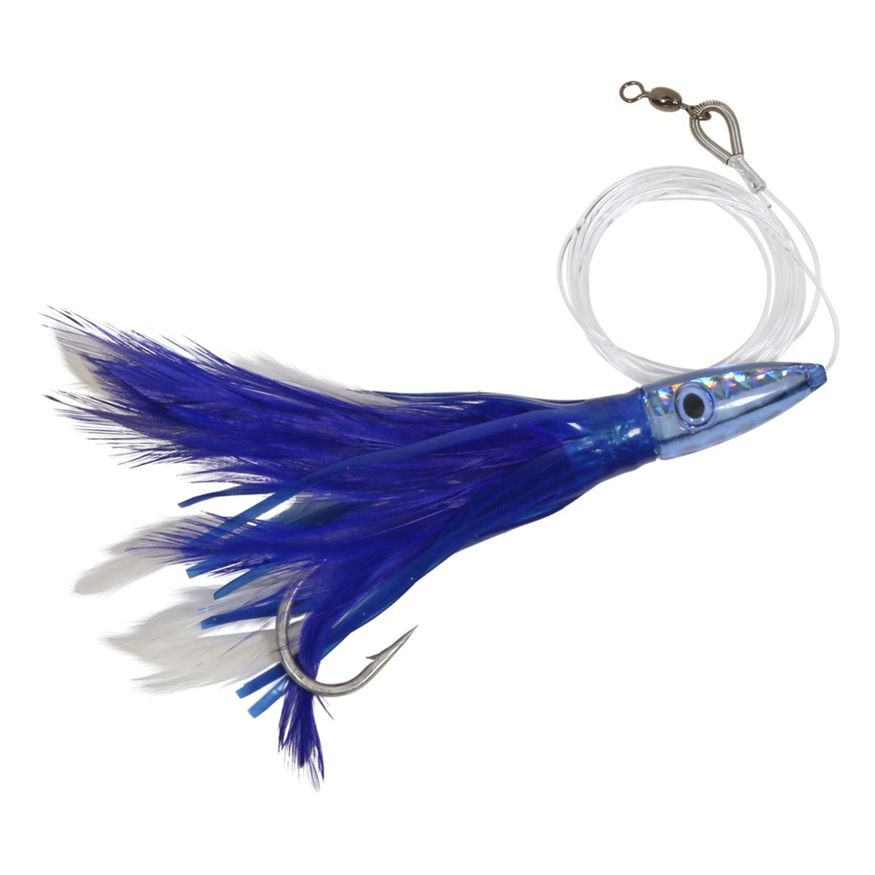 Edge Trolling Feather Lure 6pk 6 Rigged