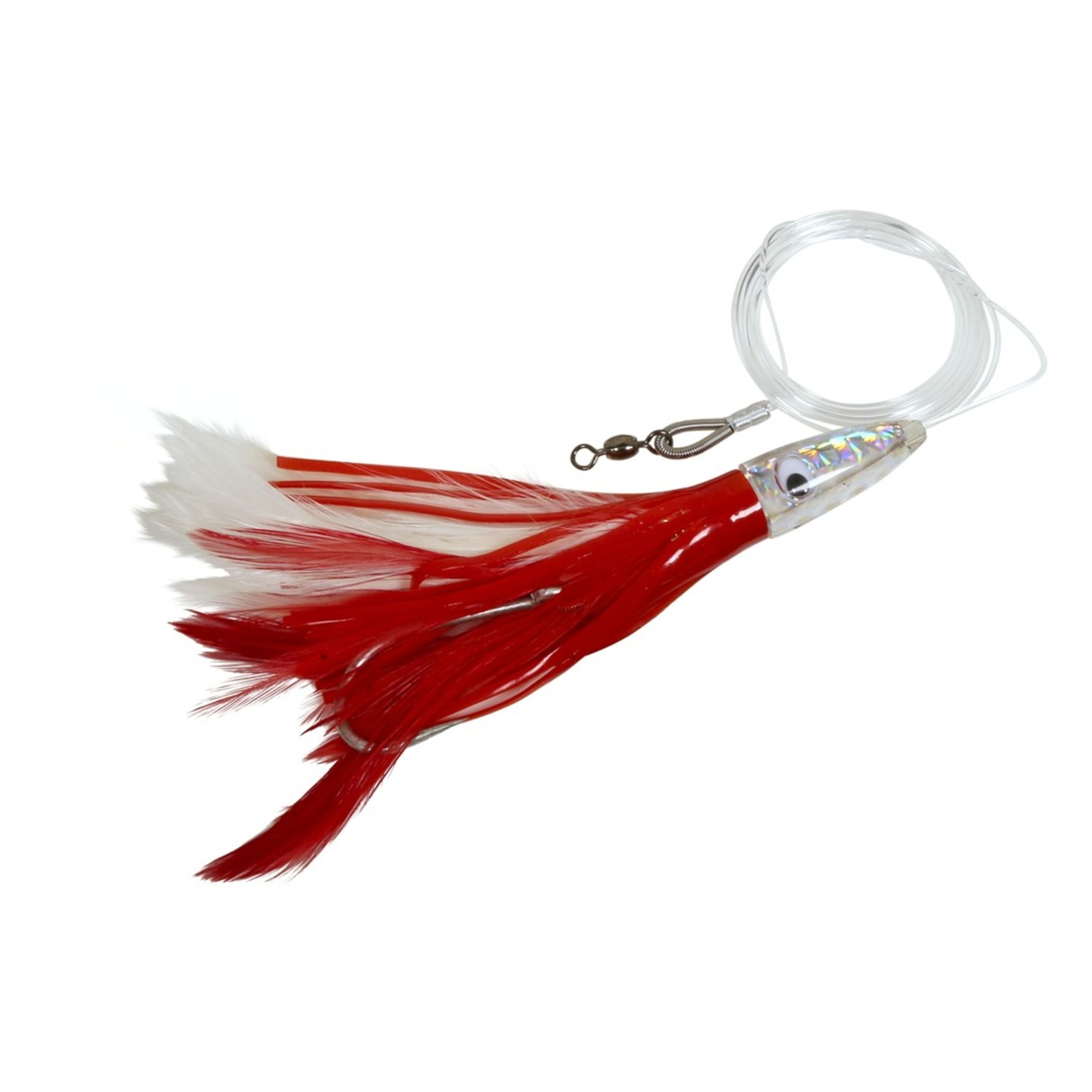 Edge Trolling Feather Lure 6pk 6 Rigged