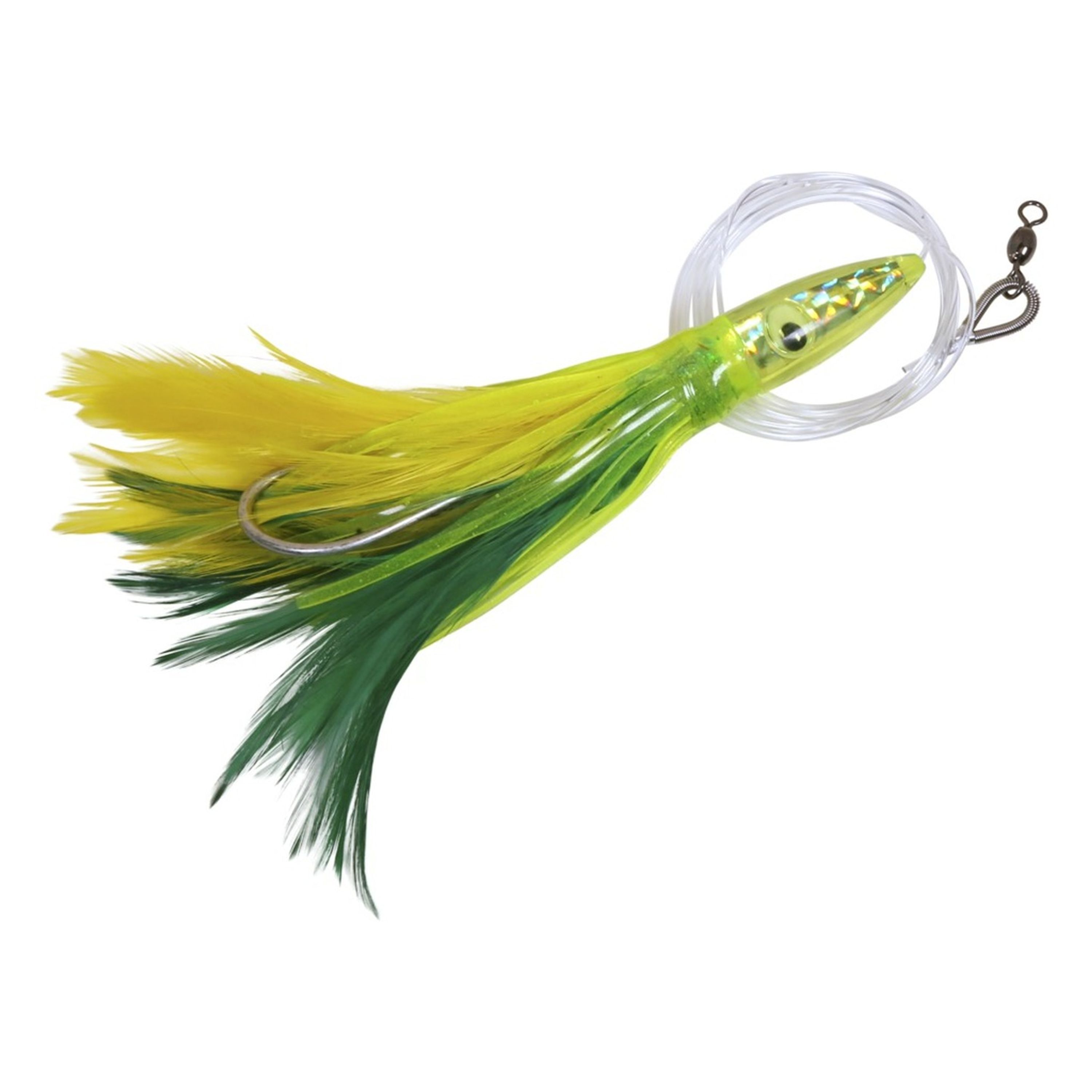 Edge Trolling Feather Lure 6pk 6 Rigged