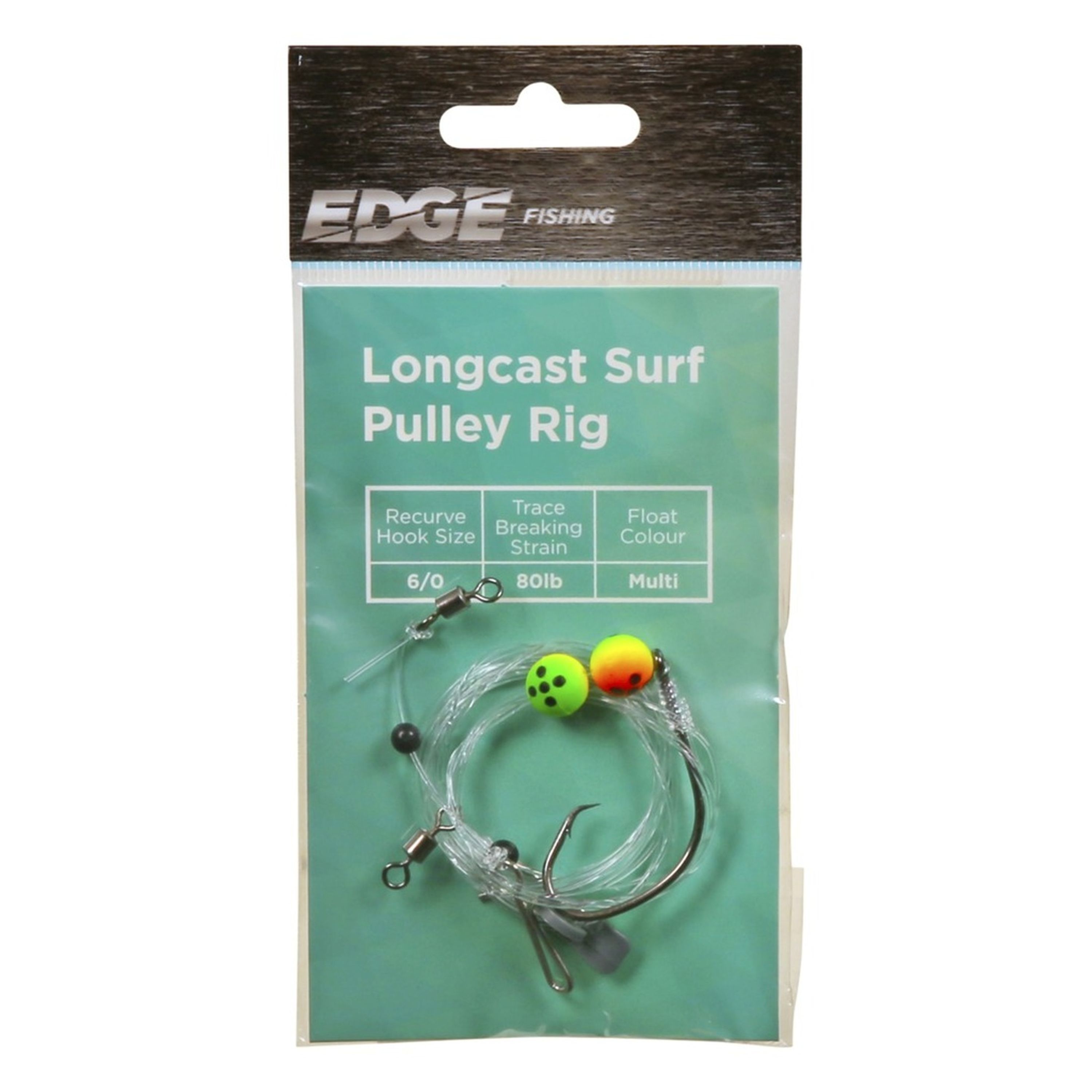 Edge Long Cast Multicolour Surf Pully Rig 6/0
