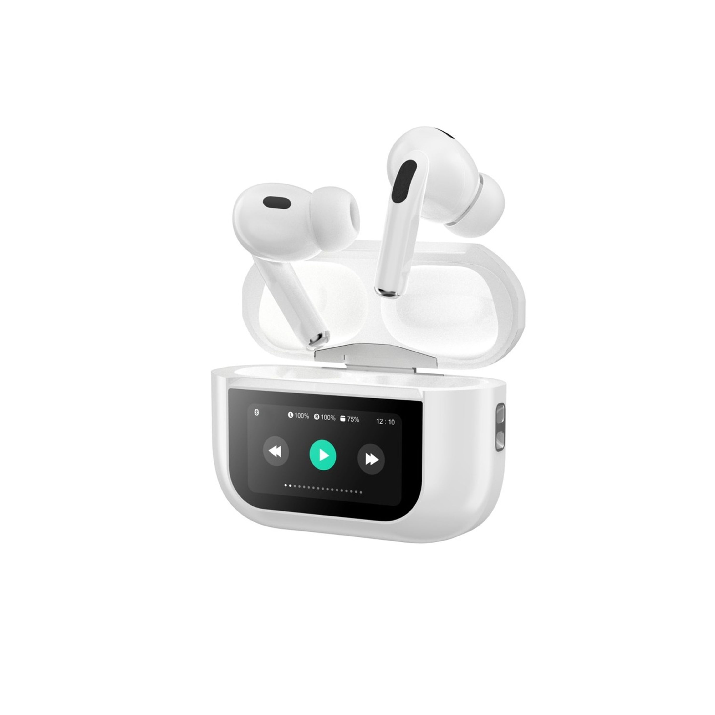 BT Earphones 5.4 ANC Noise Cancel TWS Recharge Case with LCD