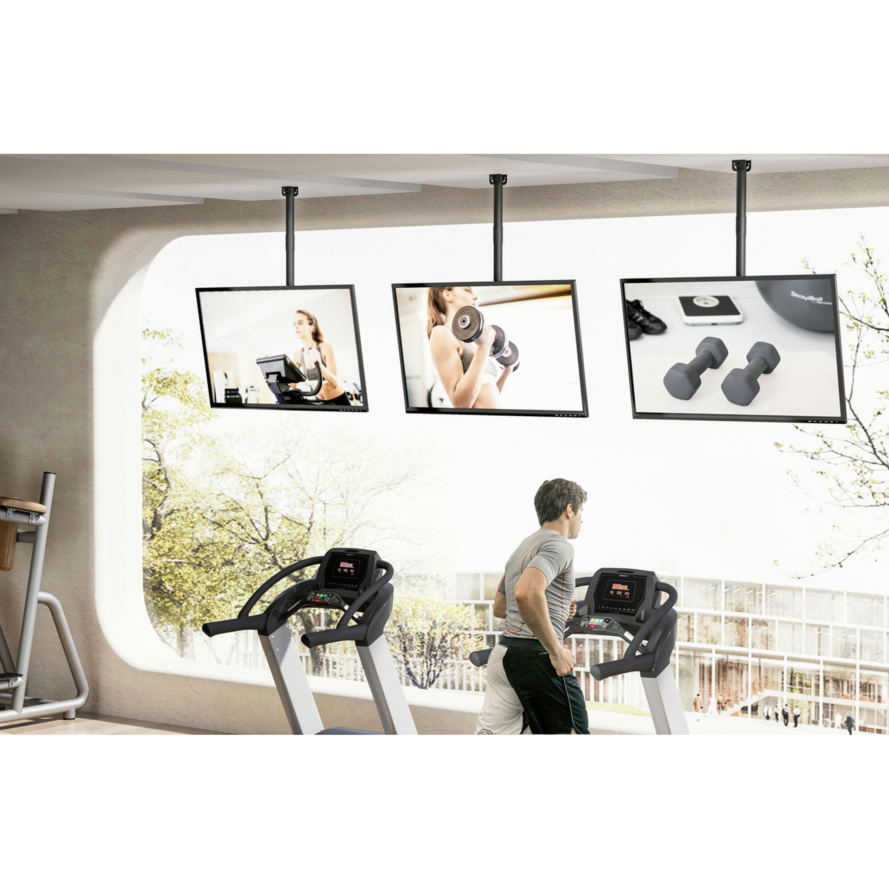 43-86 inch LCD TV Ceiling Mount Tilt/Swivel/Screen Level 60Kg