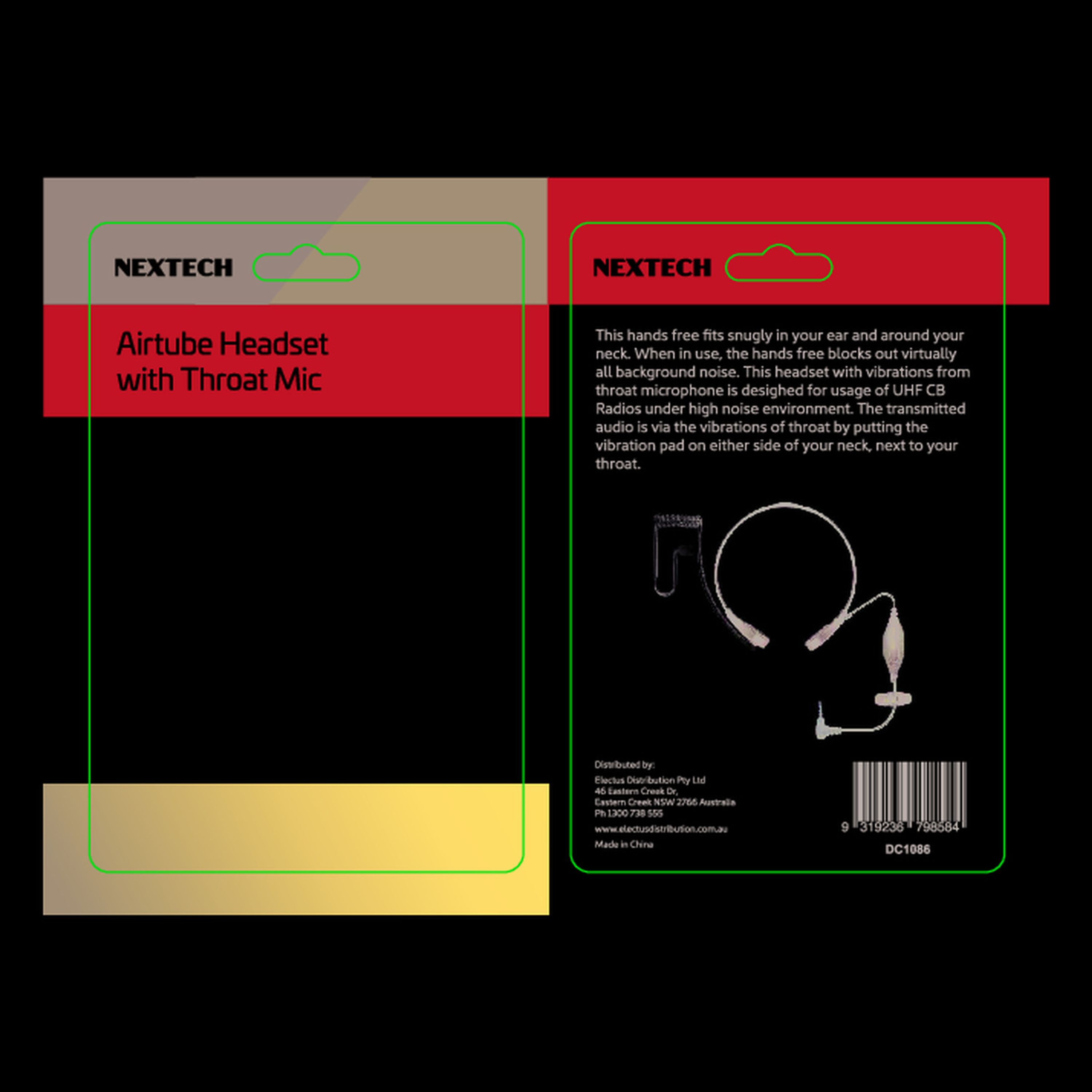 Nextech Headset for UHF/VHF Transceivers