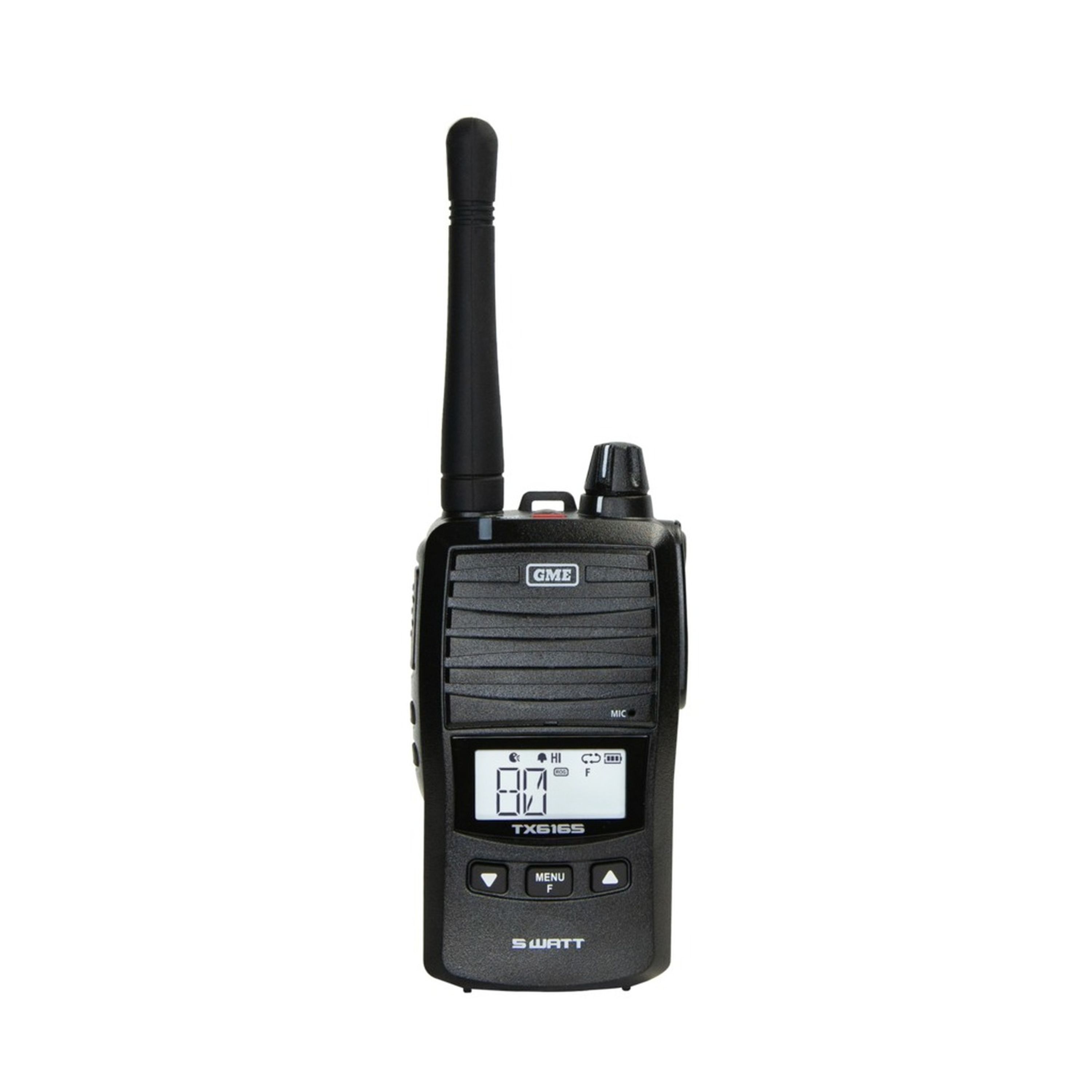GME 5W UHF Handheld Radio TX6165 Twin Pack