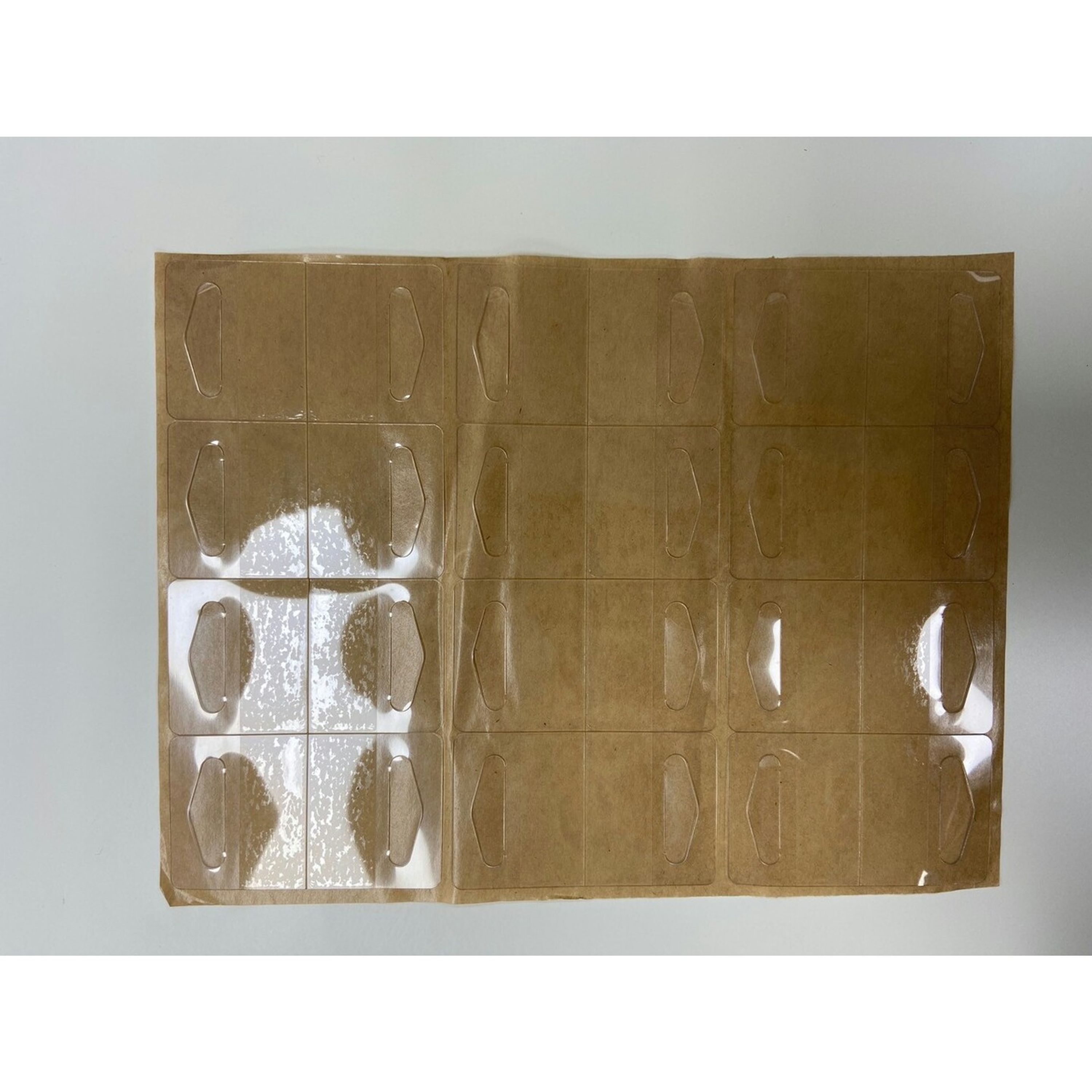 Clear Self Adhesive hangtab 34 x 44mm Sheet of 24