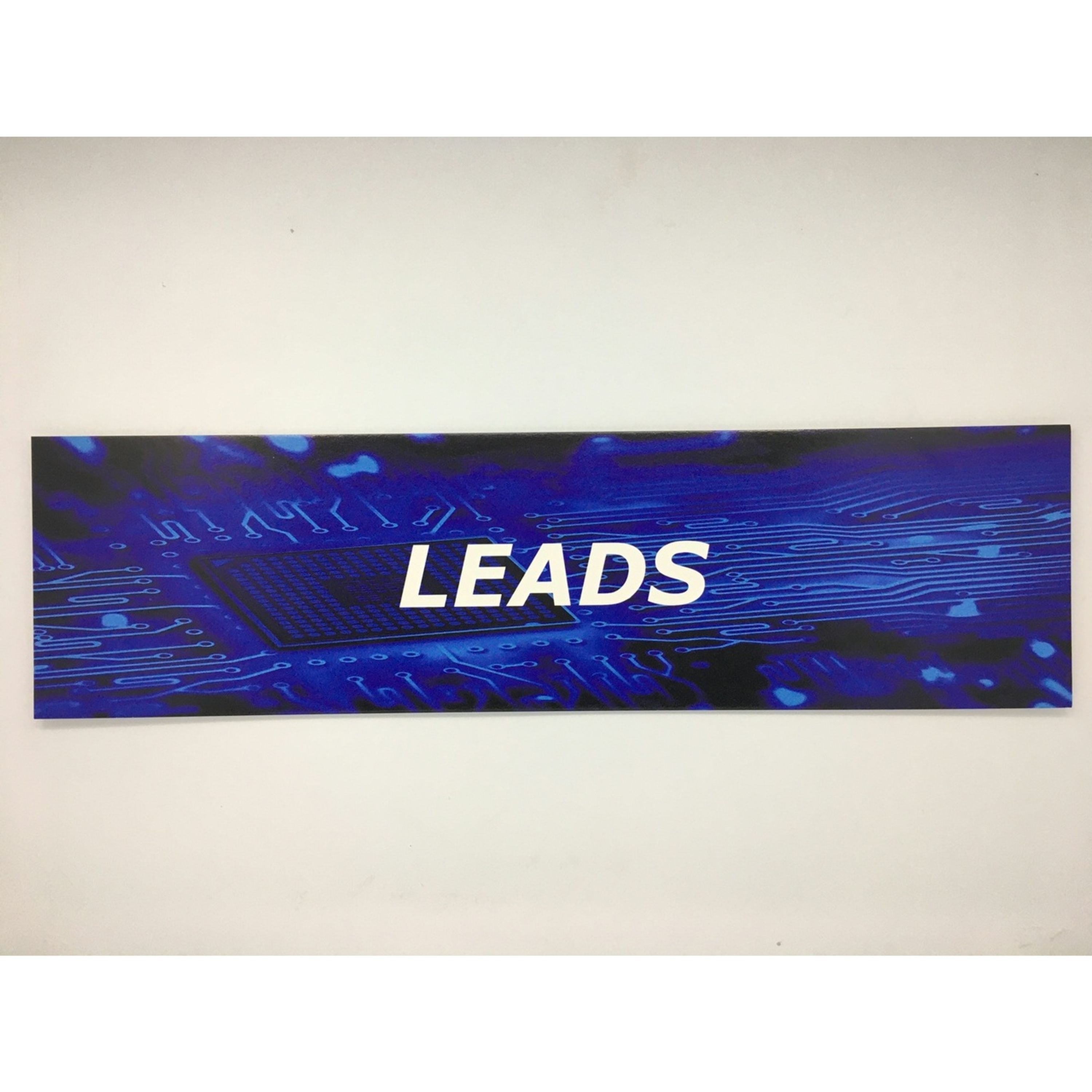 Resellers category sign blue LEADS