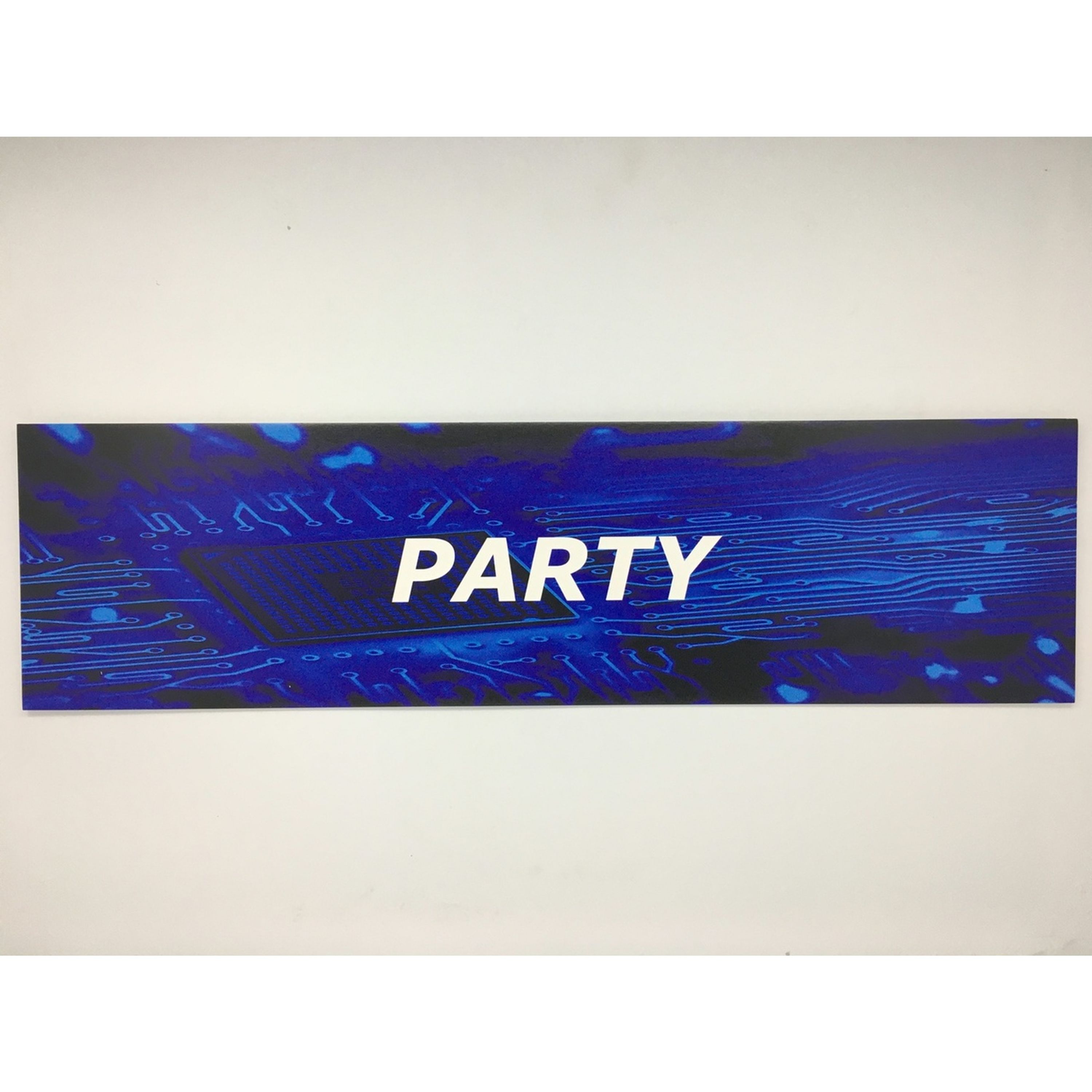 Resellers category sign blue PARTY