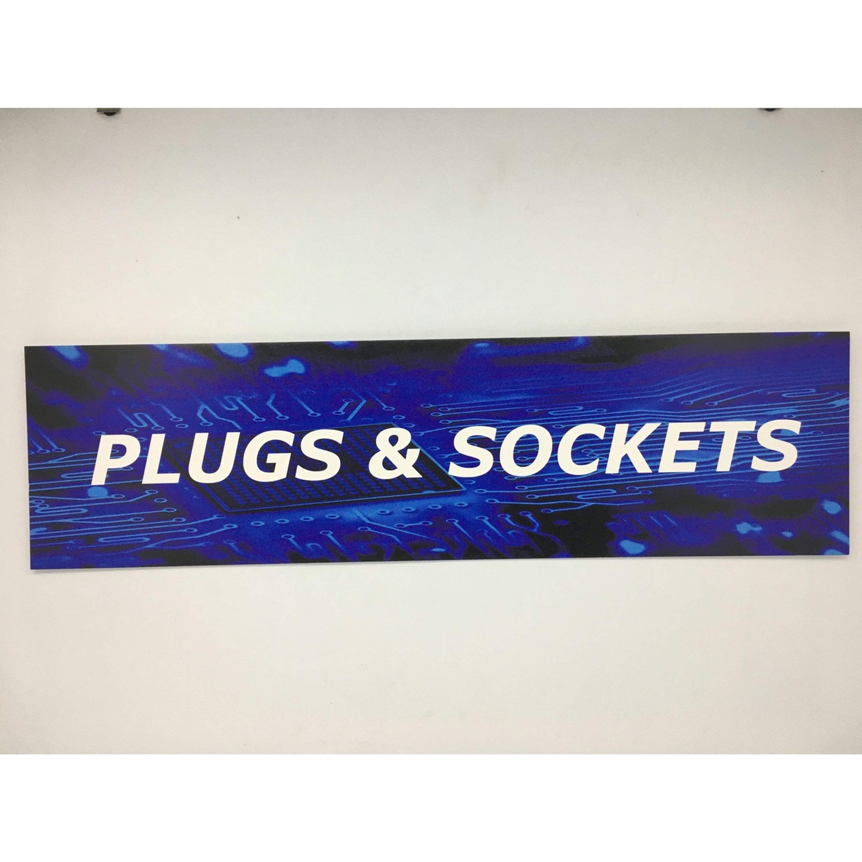 Resellers category sign blue PLUGSSOCKETS