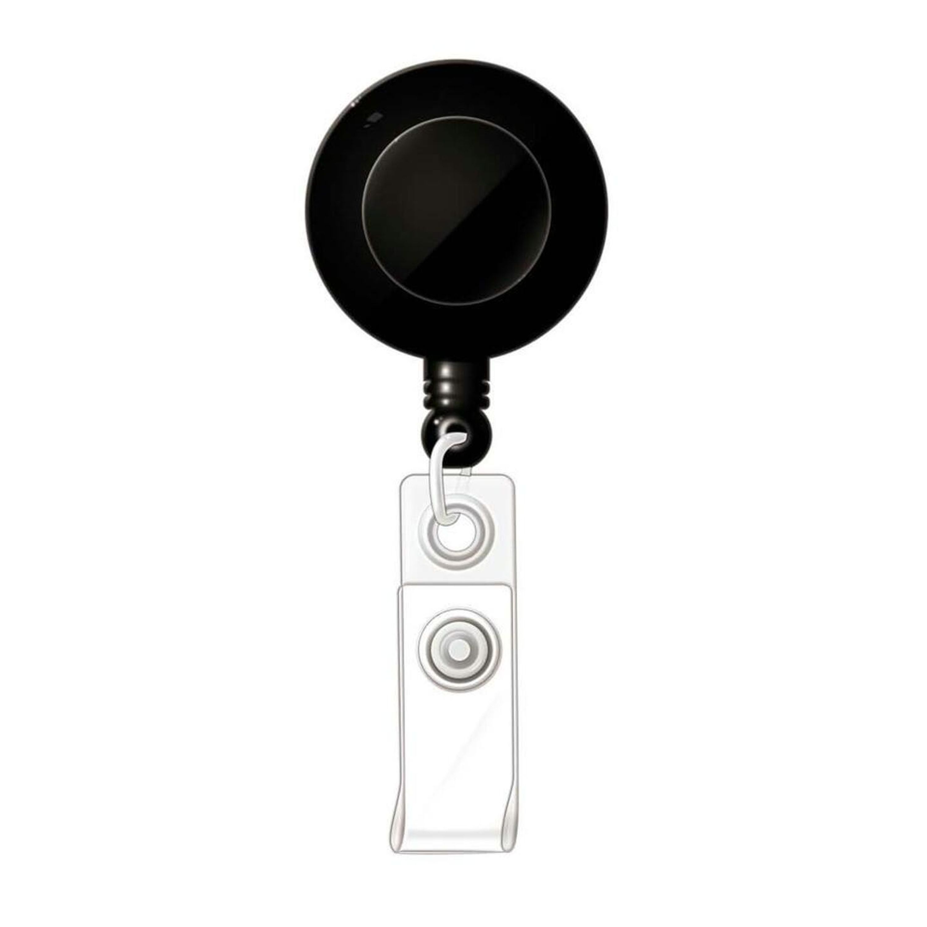 STAFF ID REEL RETRACT BLK W/ CLIP