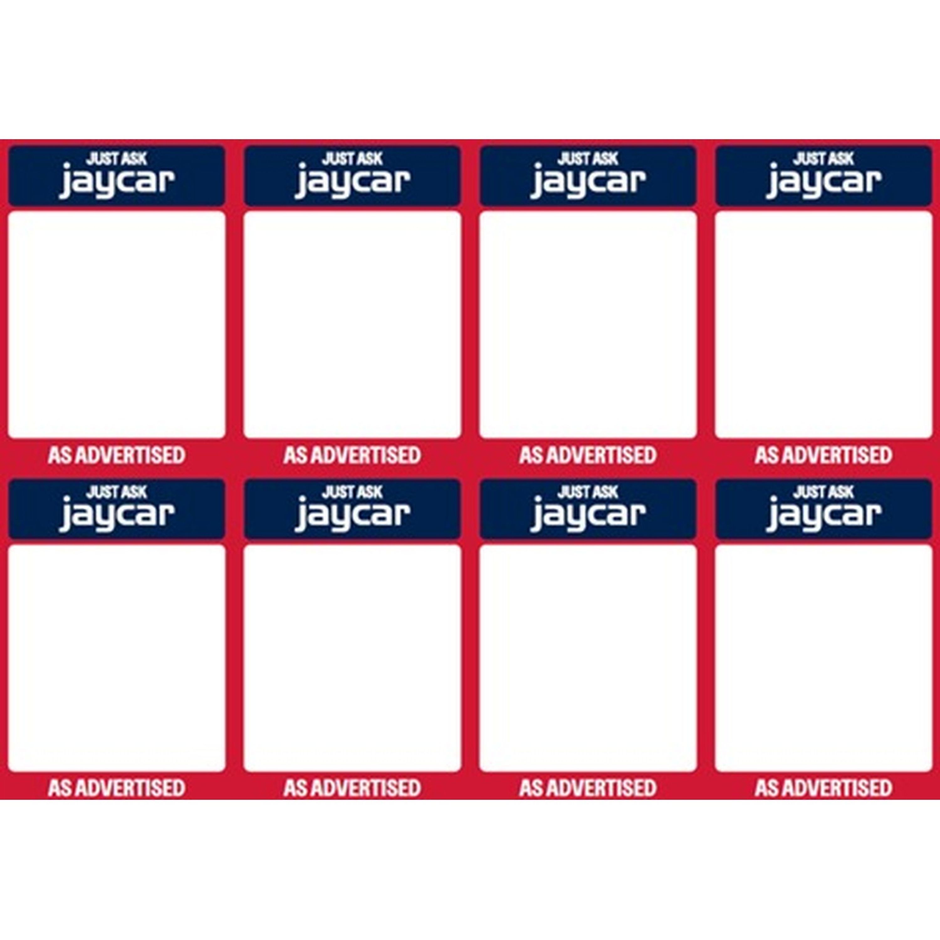 Jaycar Sale A7 Blank Sign Cards - Pack of 50
