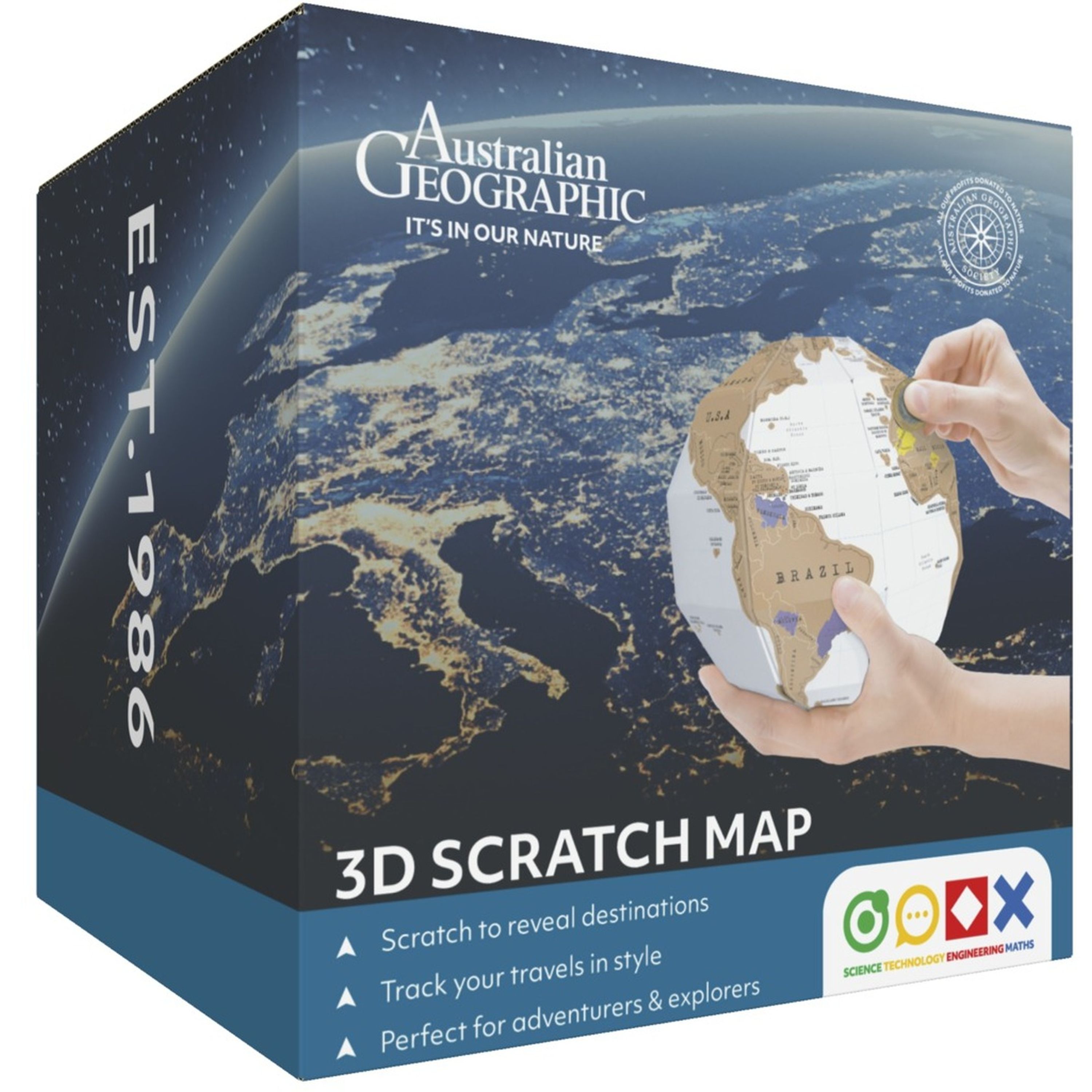 Australian Geographic Scratch World Globe