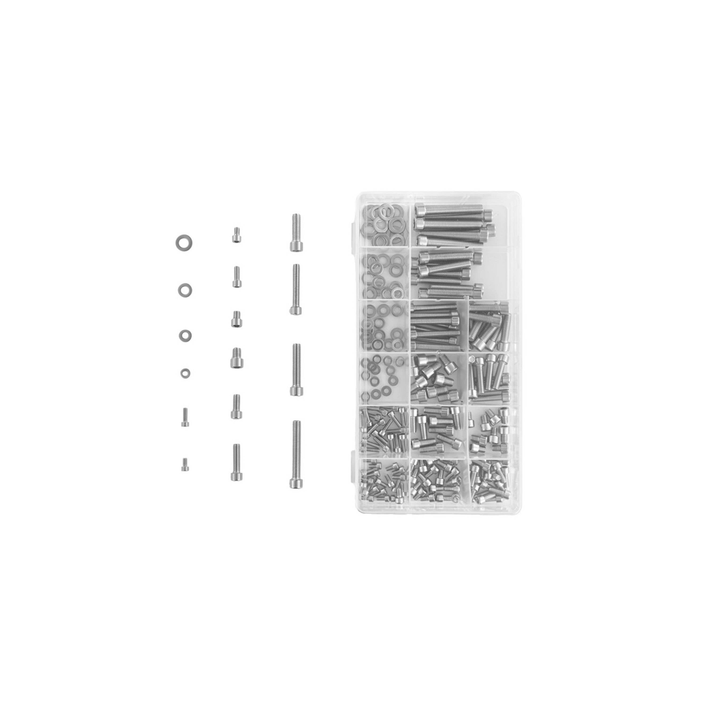Bolt and Washer Set M3 M4 M5 and M6 220 pieces