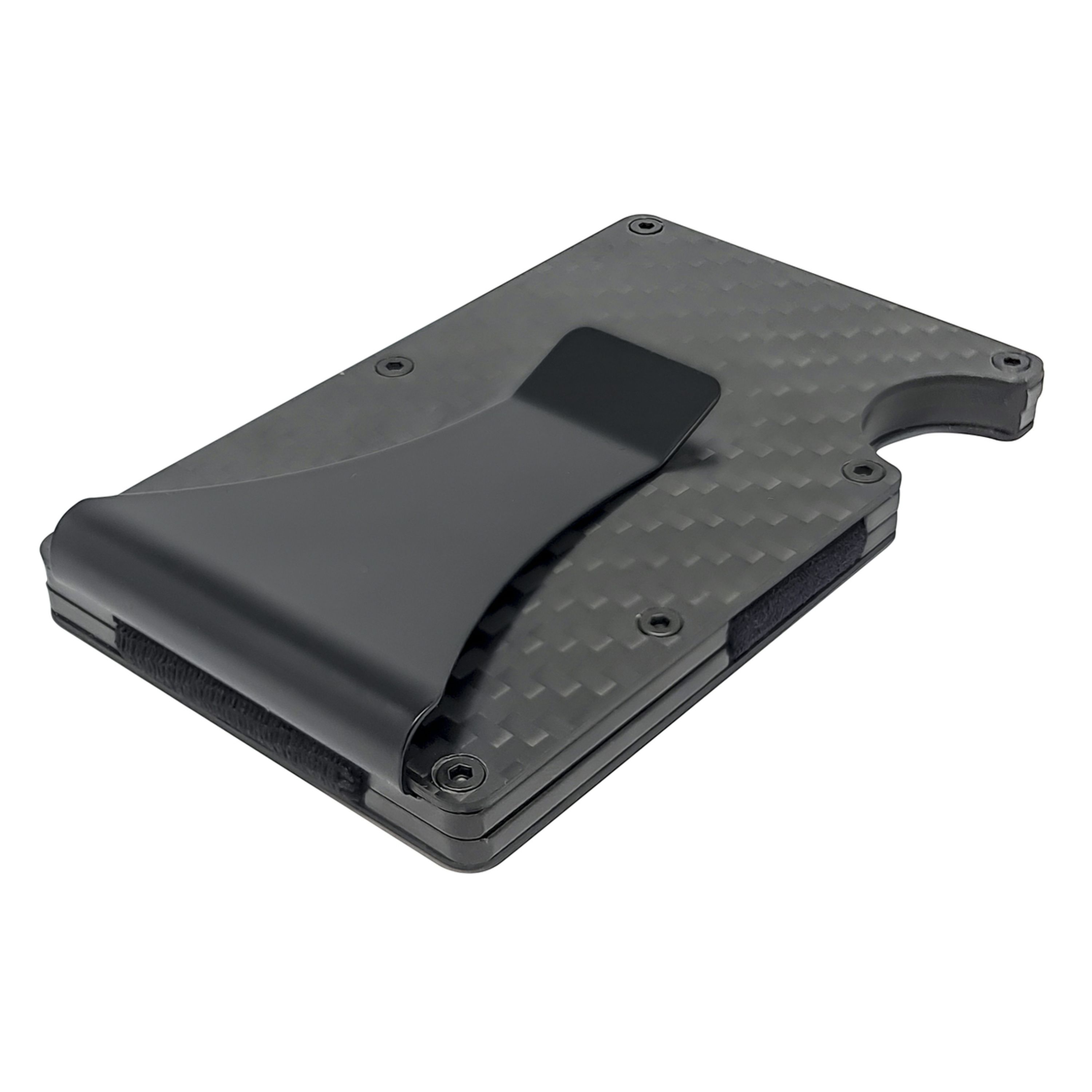 Carbon Fibre and Aluminium Card Holder with RFID Blocker