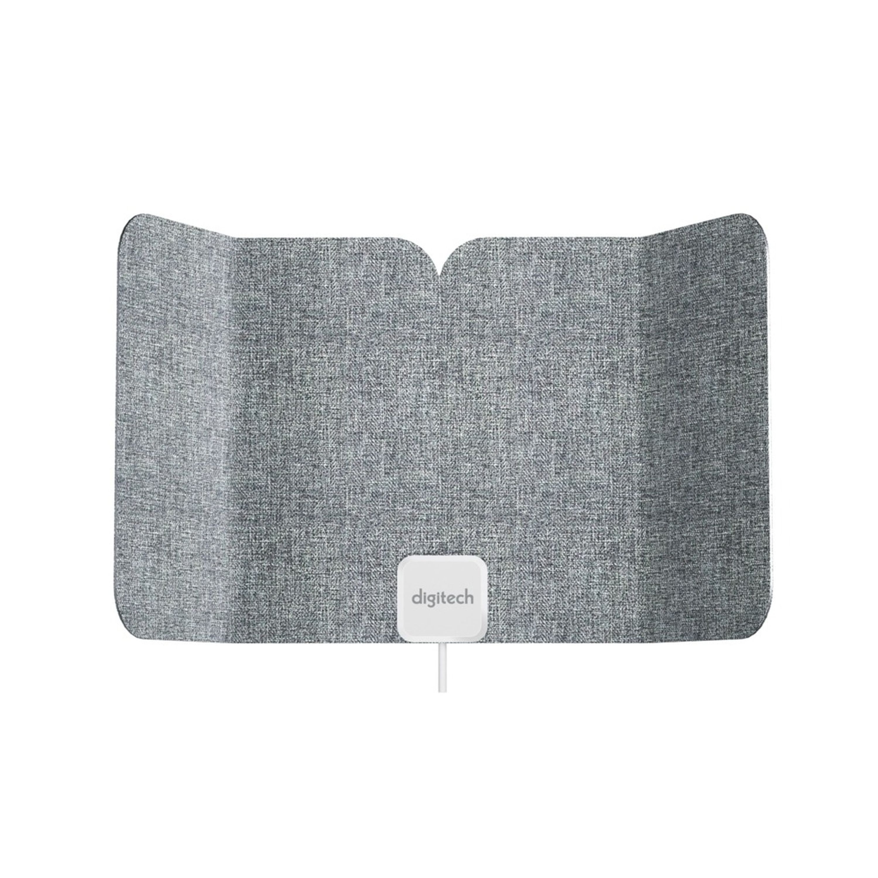 Ultra Thin Foldable Indoor TV UHF/VHF Antenna - Grey Fabric