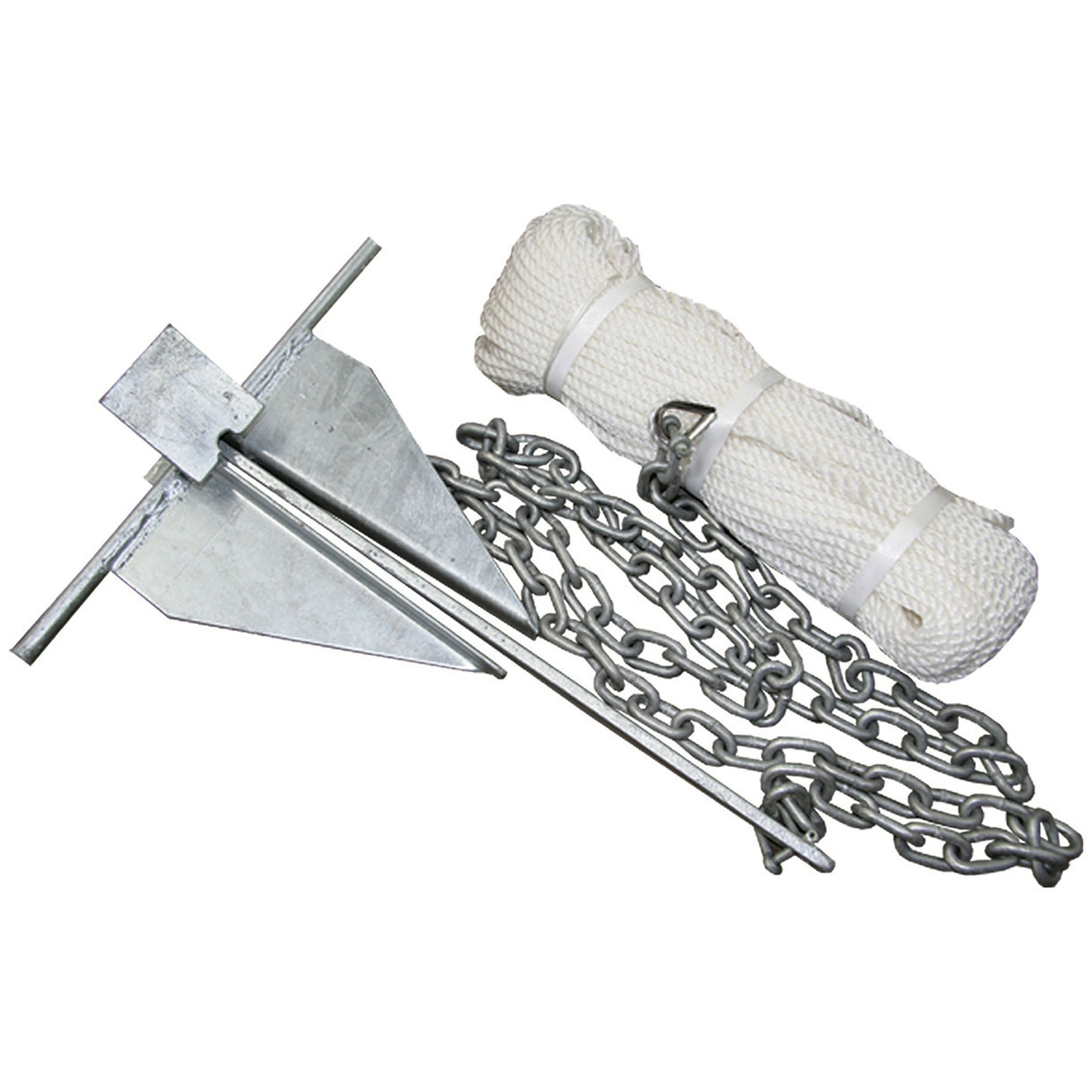 Anchor Kit with 50m Rope and 2m Chain - 3.6kg/8lb