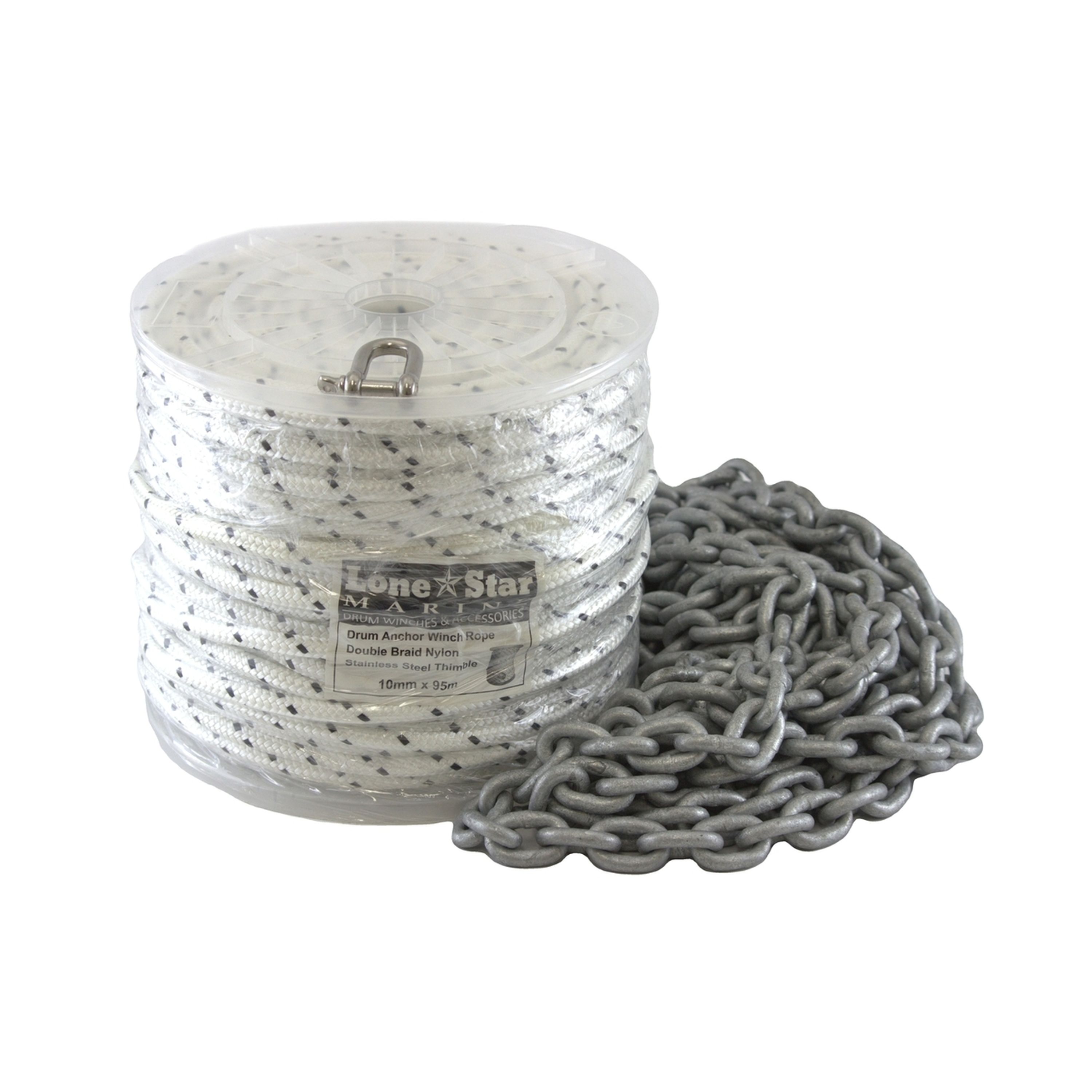 Lone Star RC10X95 Anchor Line Kit - 95m Rope and 9m Chain