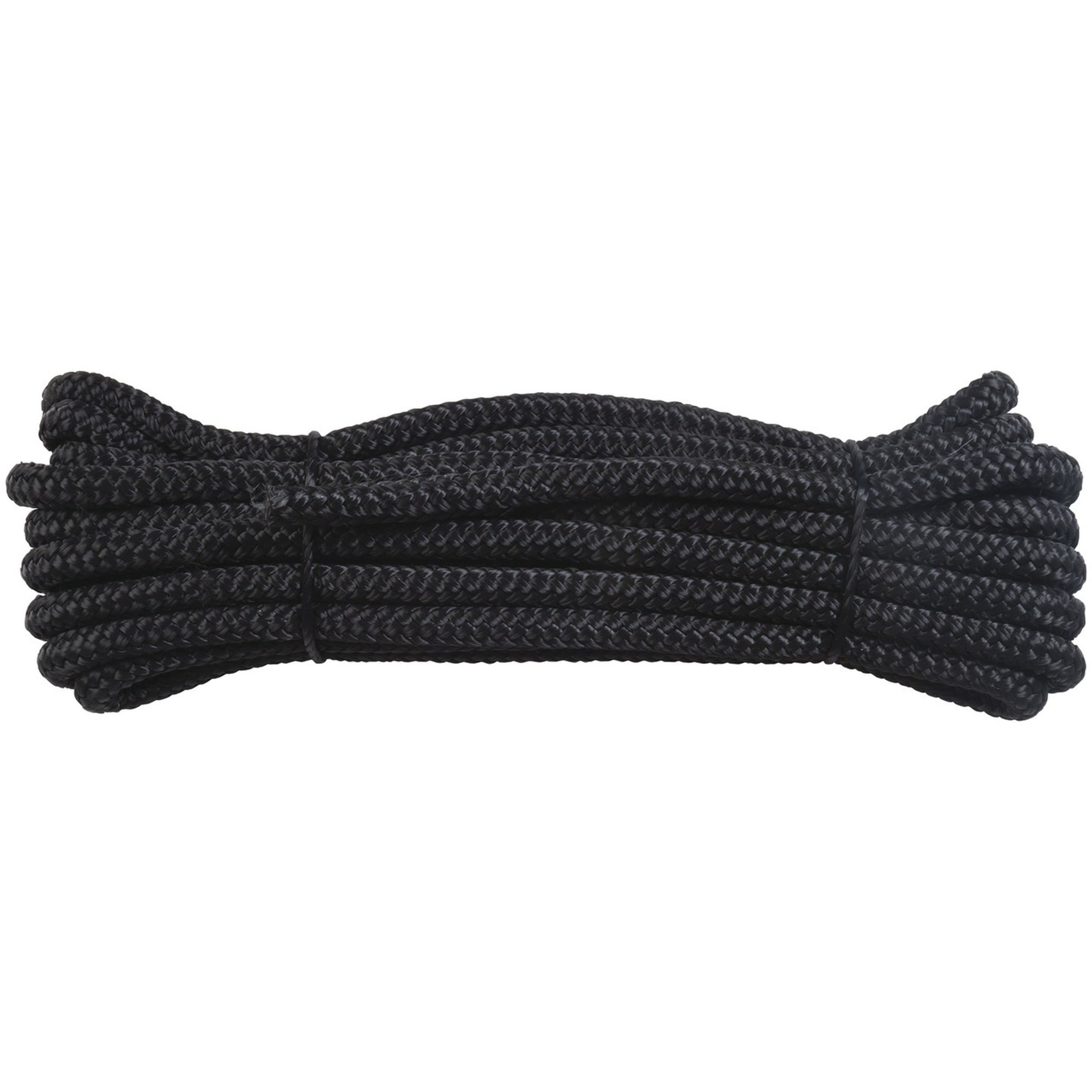 Black Polypropylene Mooring/Dock Line 10mm x 7m