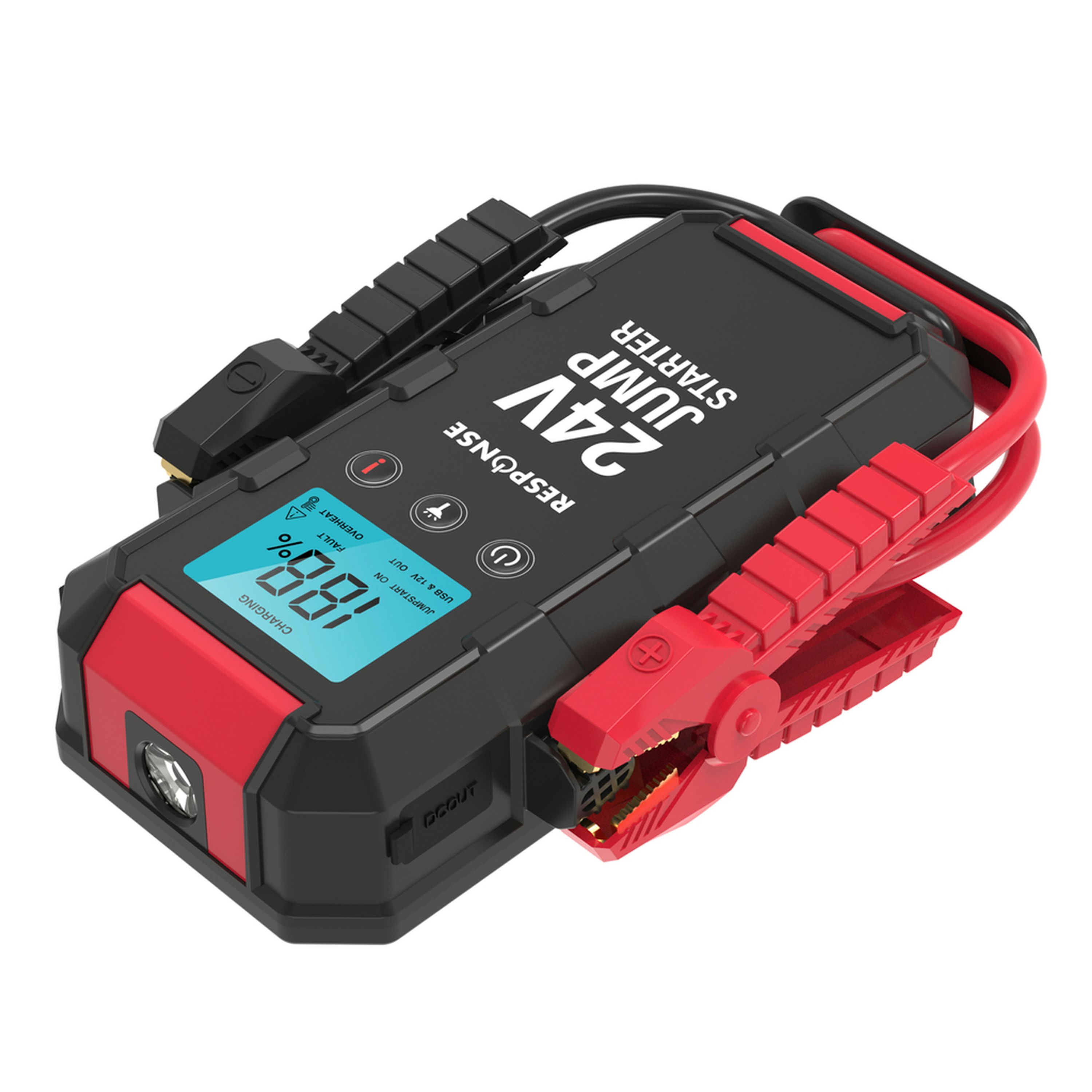 Ultra High Capacity 24V 1200A Lithium Jump Starter and Powerbank
