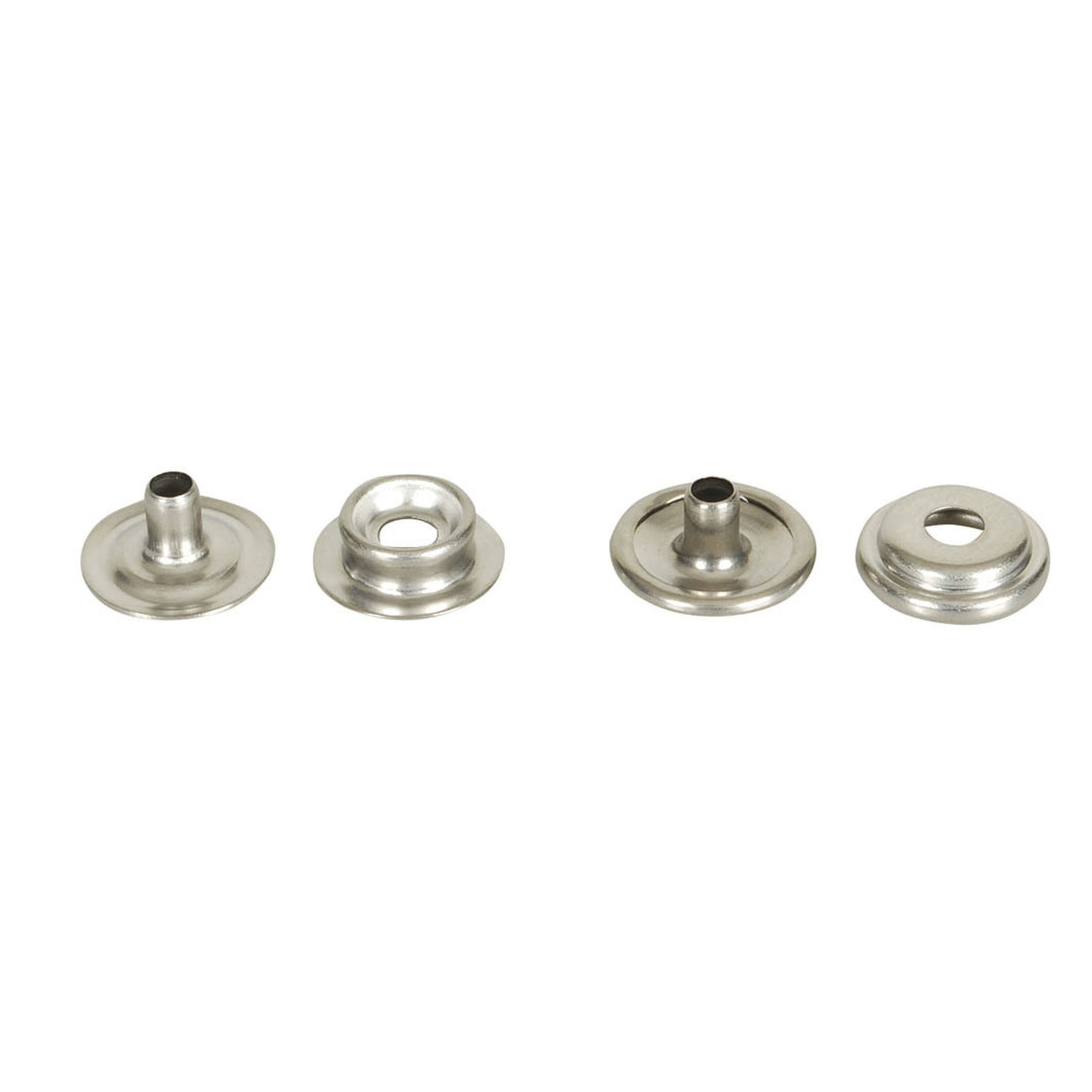 Snap Fastener Button Rivet S/S Pack of 6