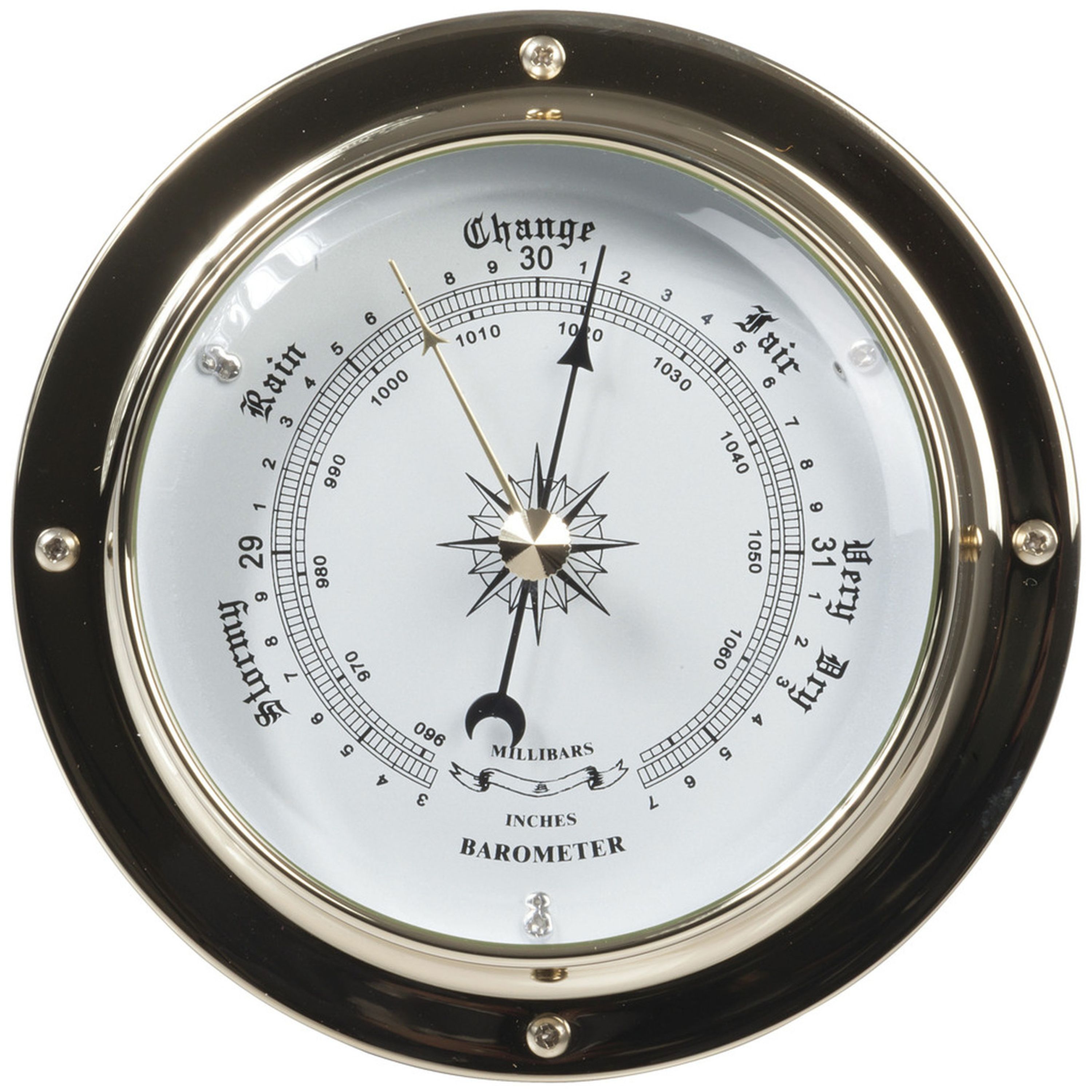 Brass Barometer  120 x 37mm