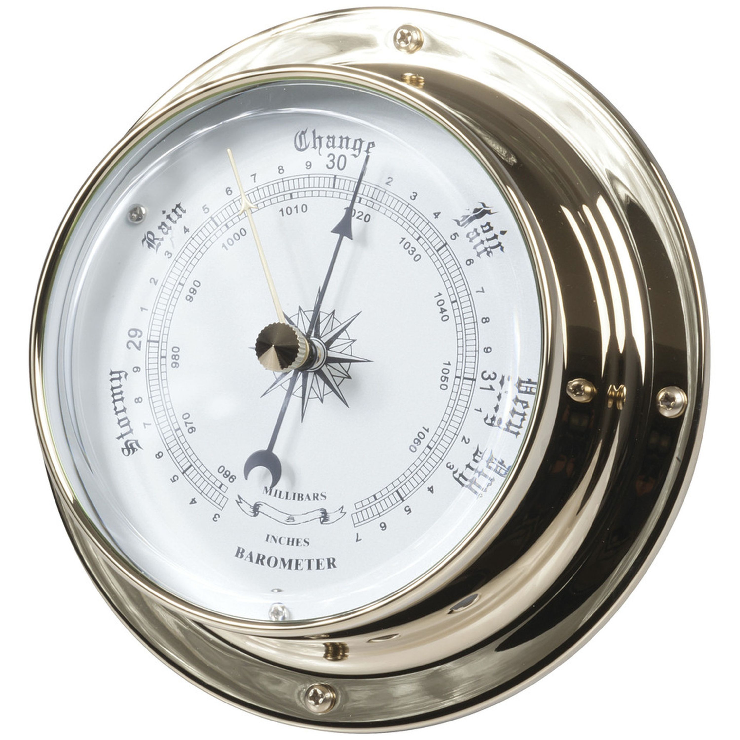 Brass Barometer  120 x 37mm