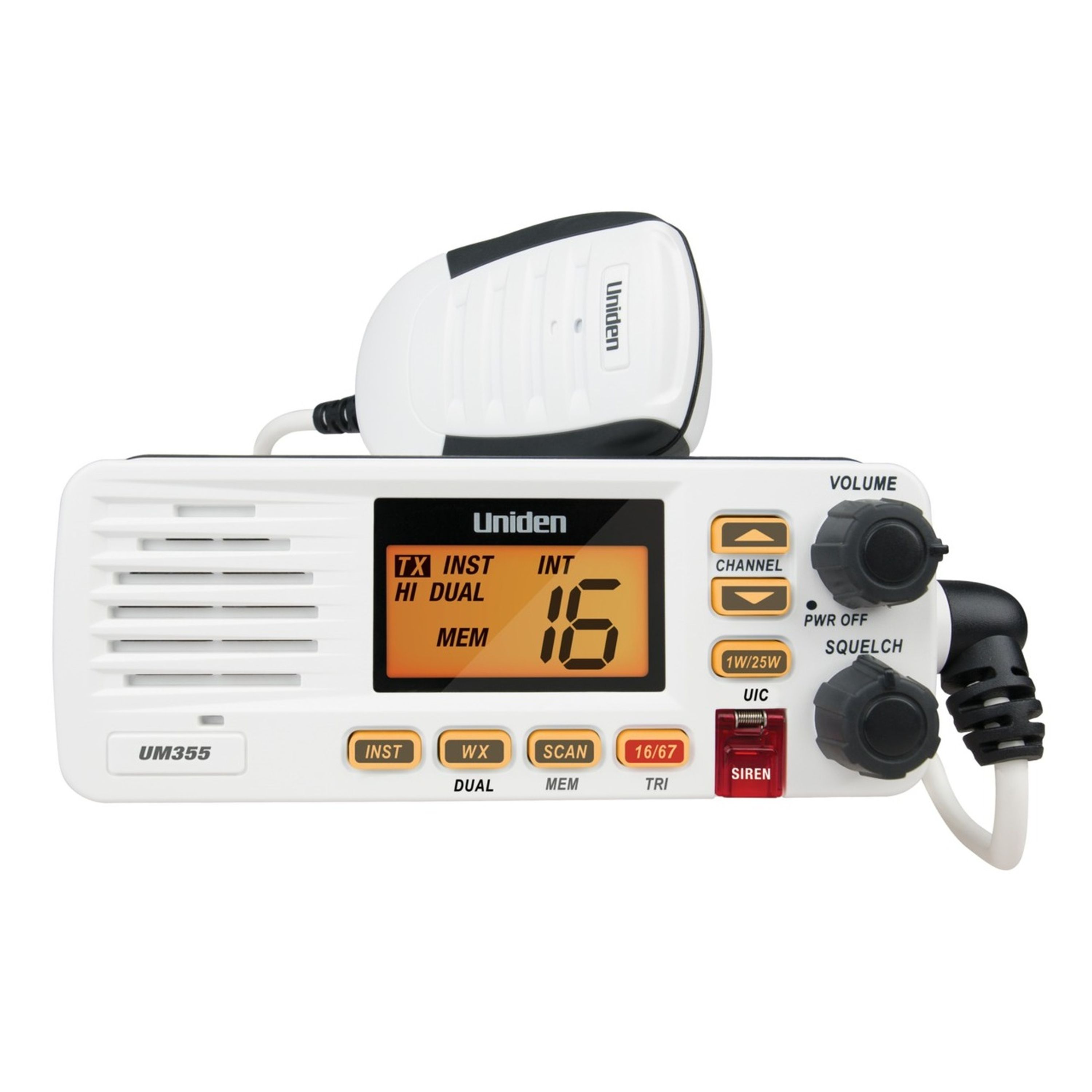 25W VHF Marine Transceiver Uniden UM355