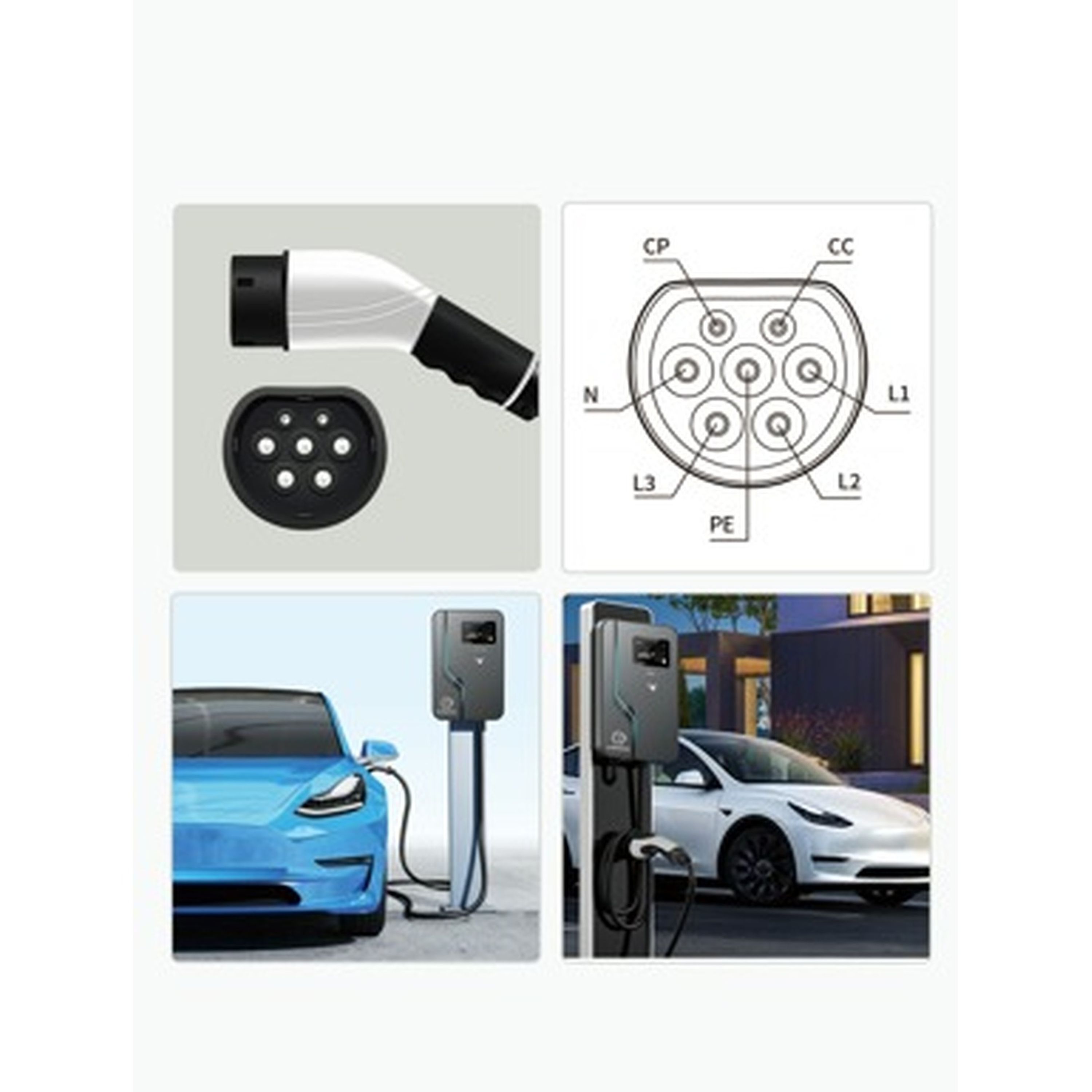 EV CHARGER AC 7-22KW WITH 5M CABLE