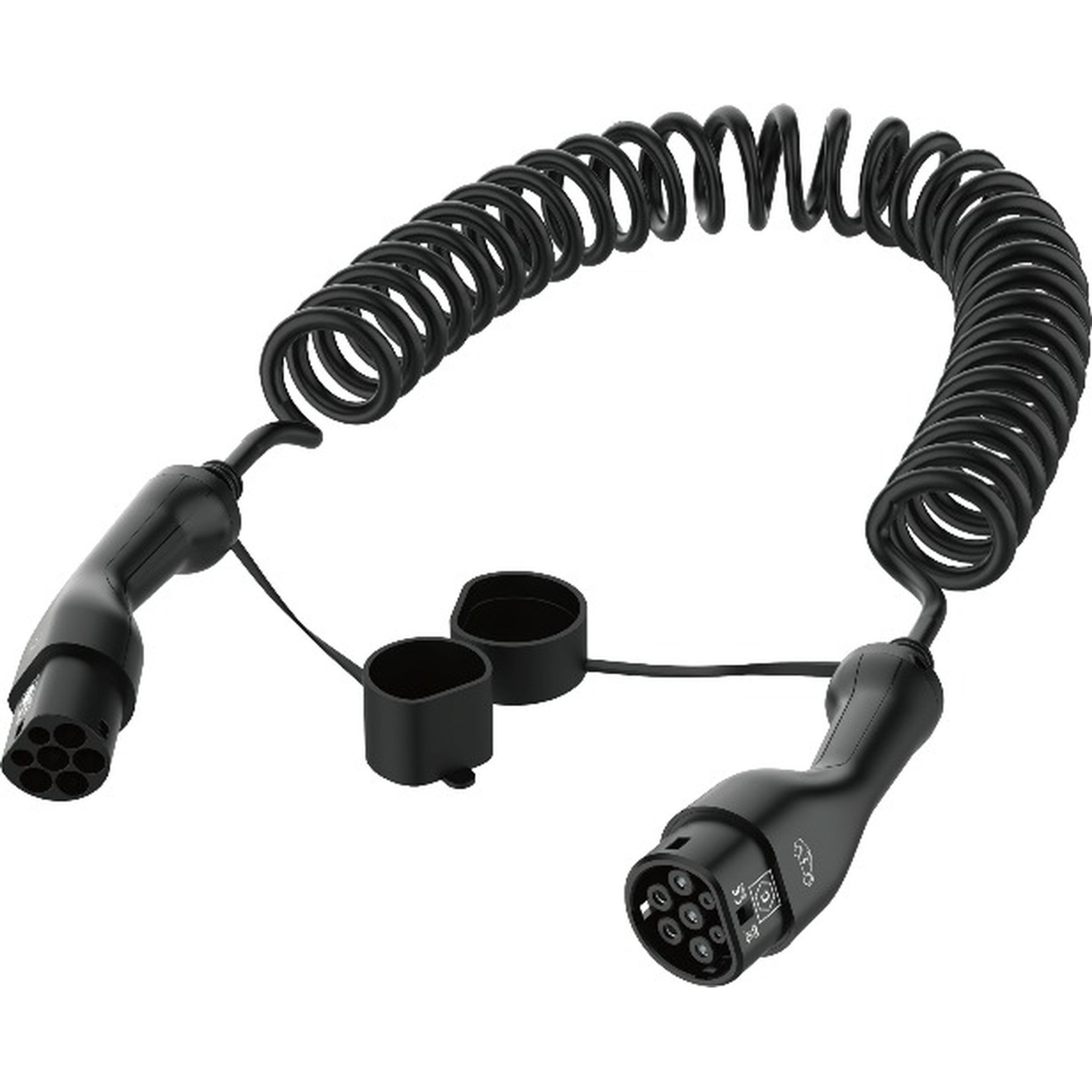 Type 2 Type 2 Coiled AC EV Charging Cable 7M 22kW