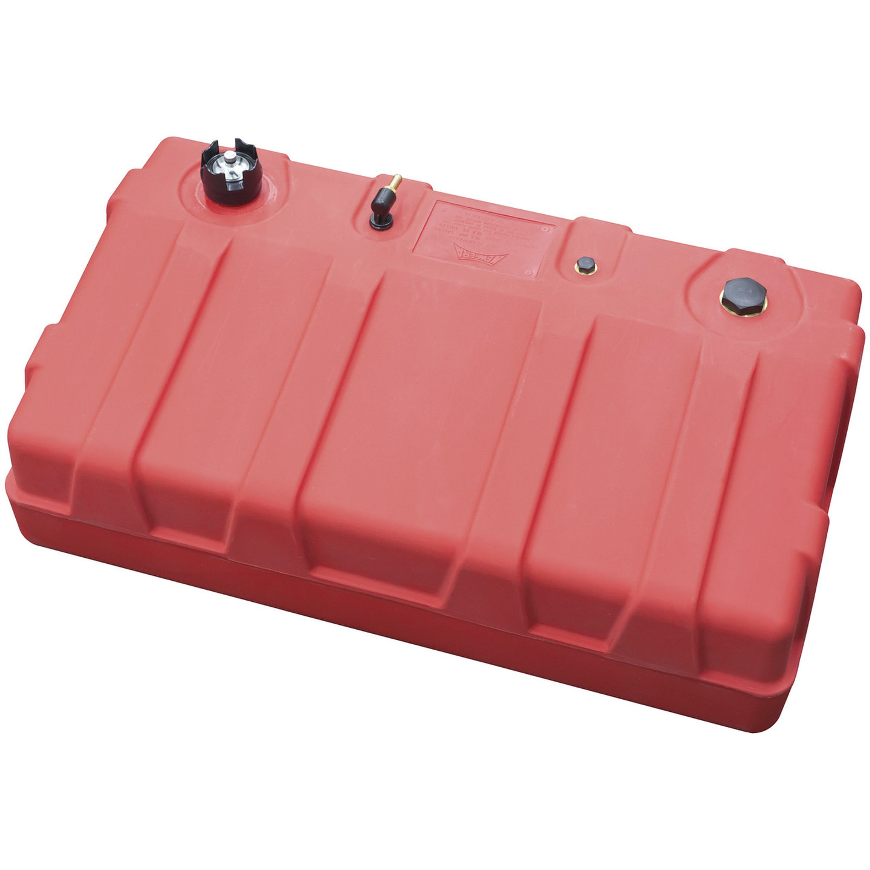 75L Plastic Fuel Tank with Gauge - Red - Petrol