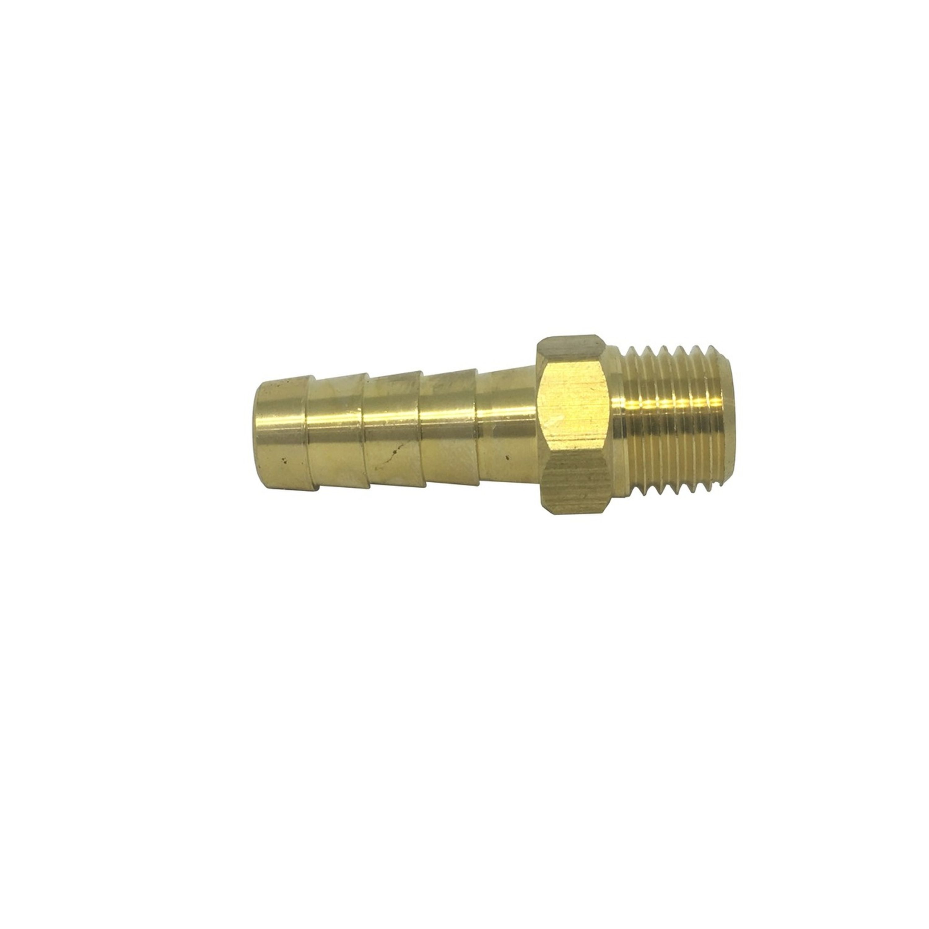 Brass Fuel Fitting 1/4 NTP to 10mm Barb