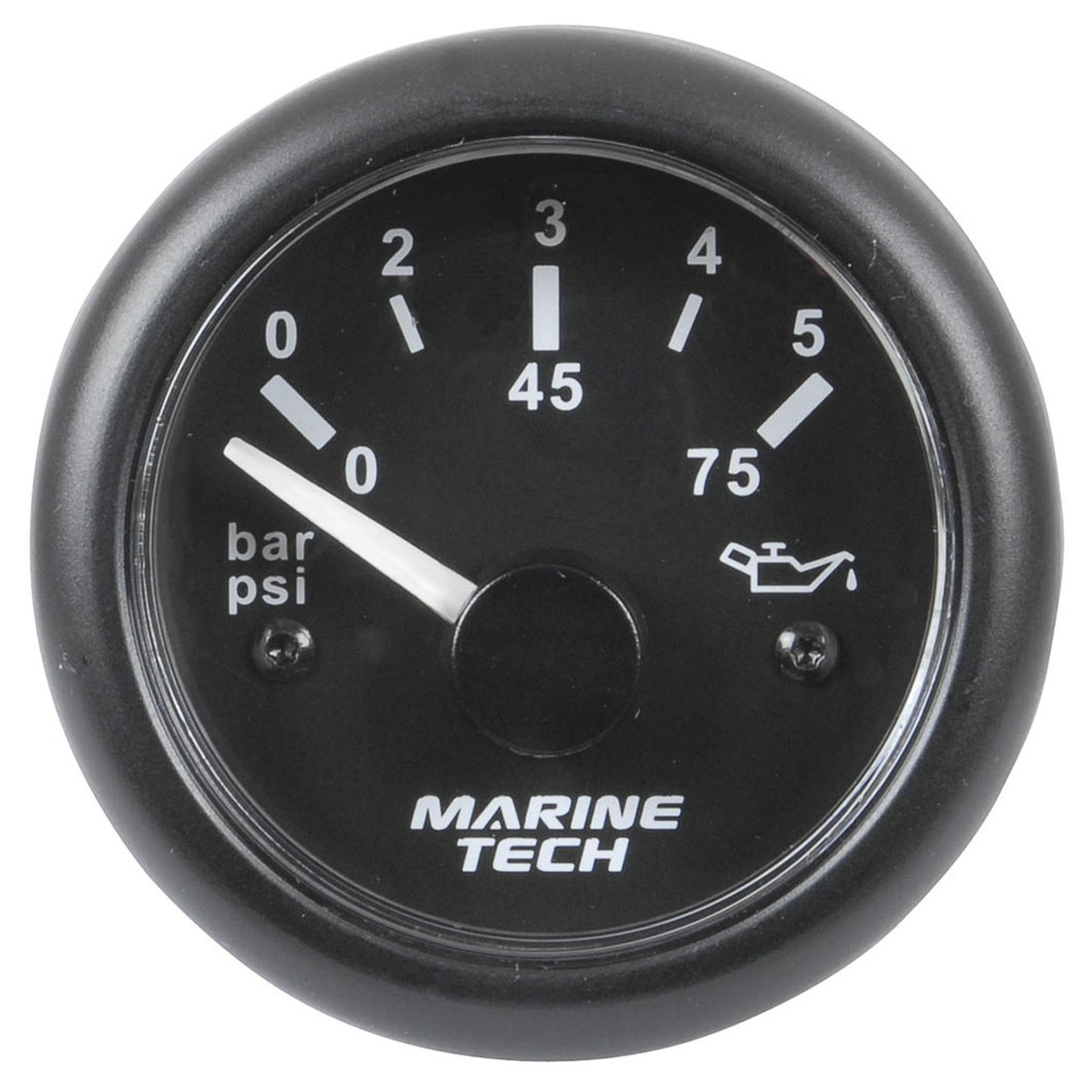 Oil Pressure Gauges - 5 Bar Black