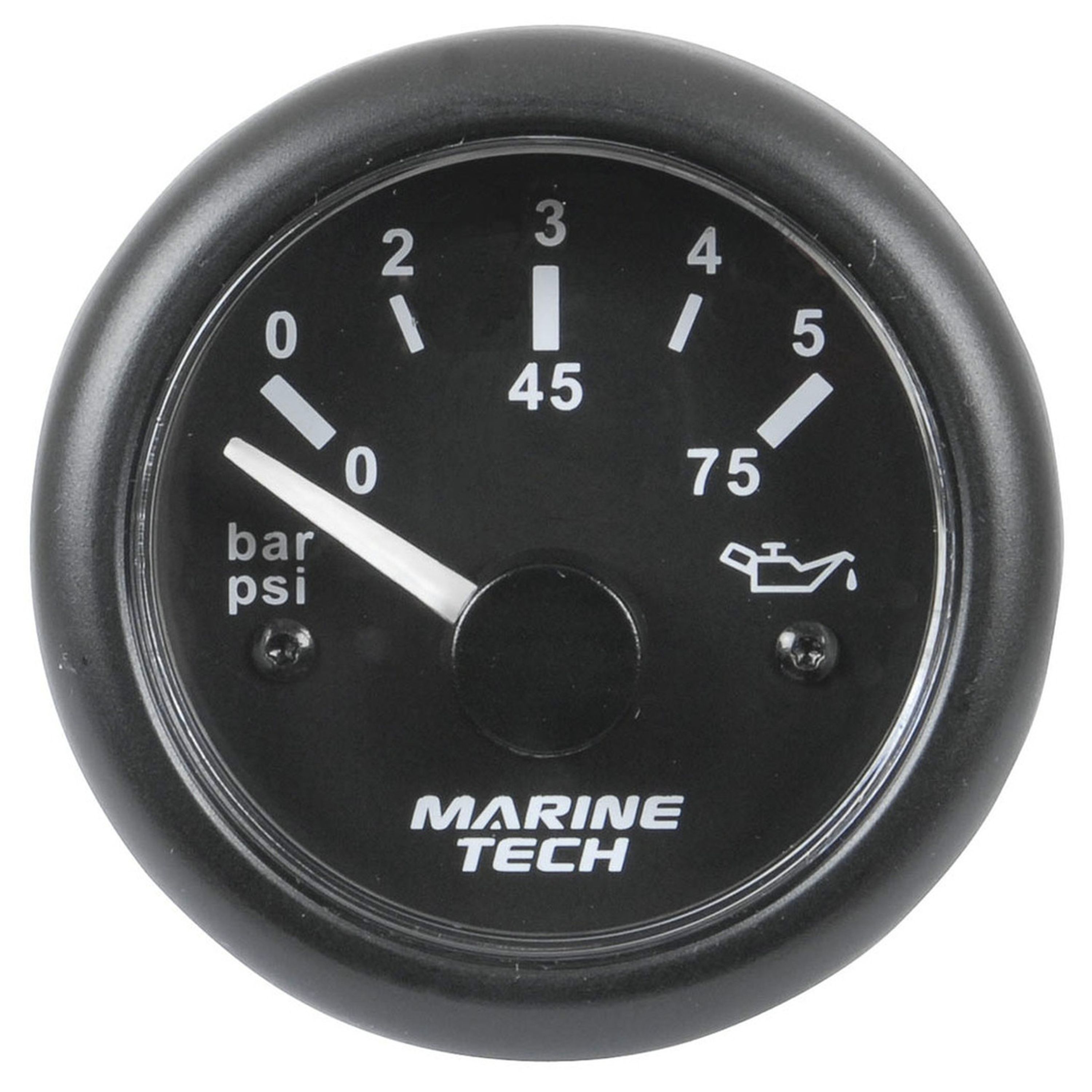 Oil Pressure Gauges - 5 Bar Black