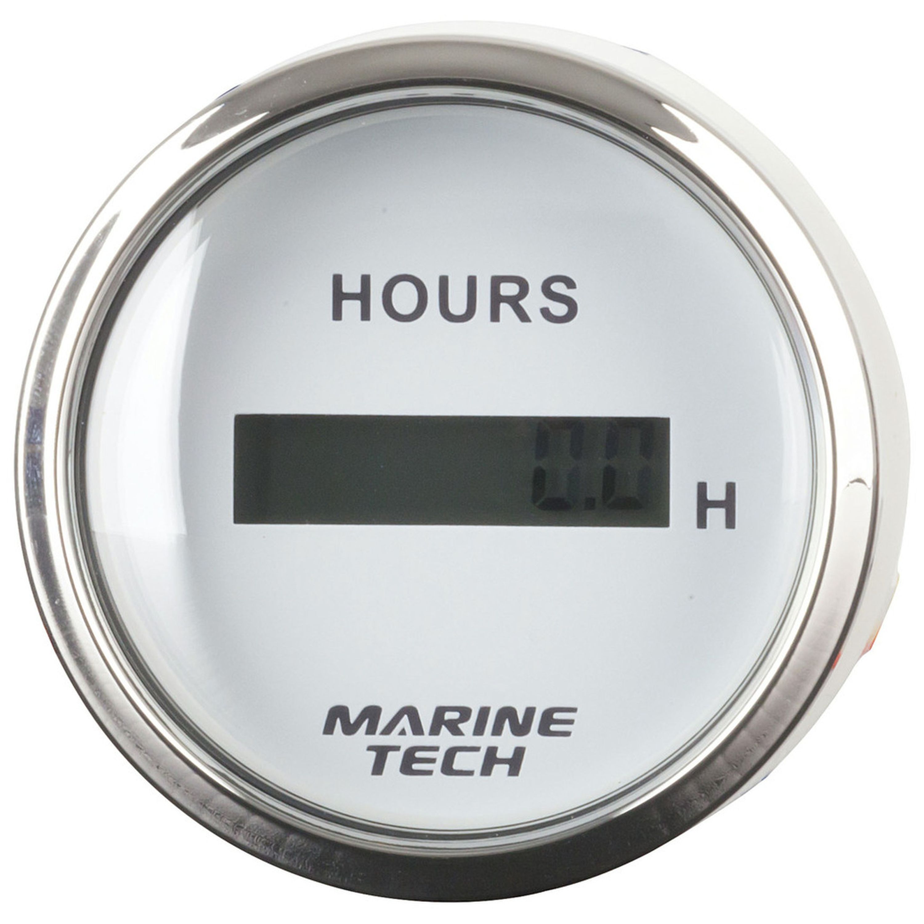 7-Digit LCD Hour Meter 60mm White