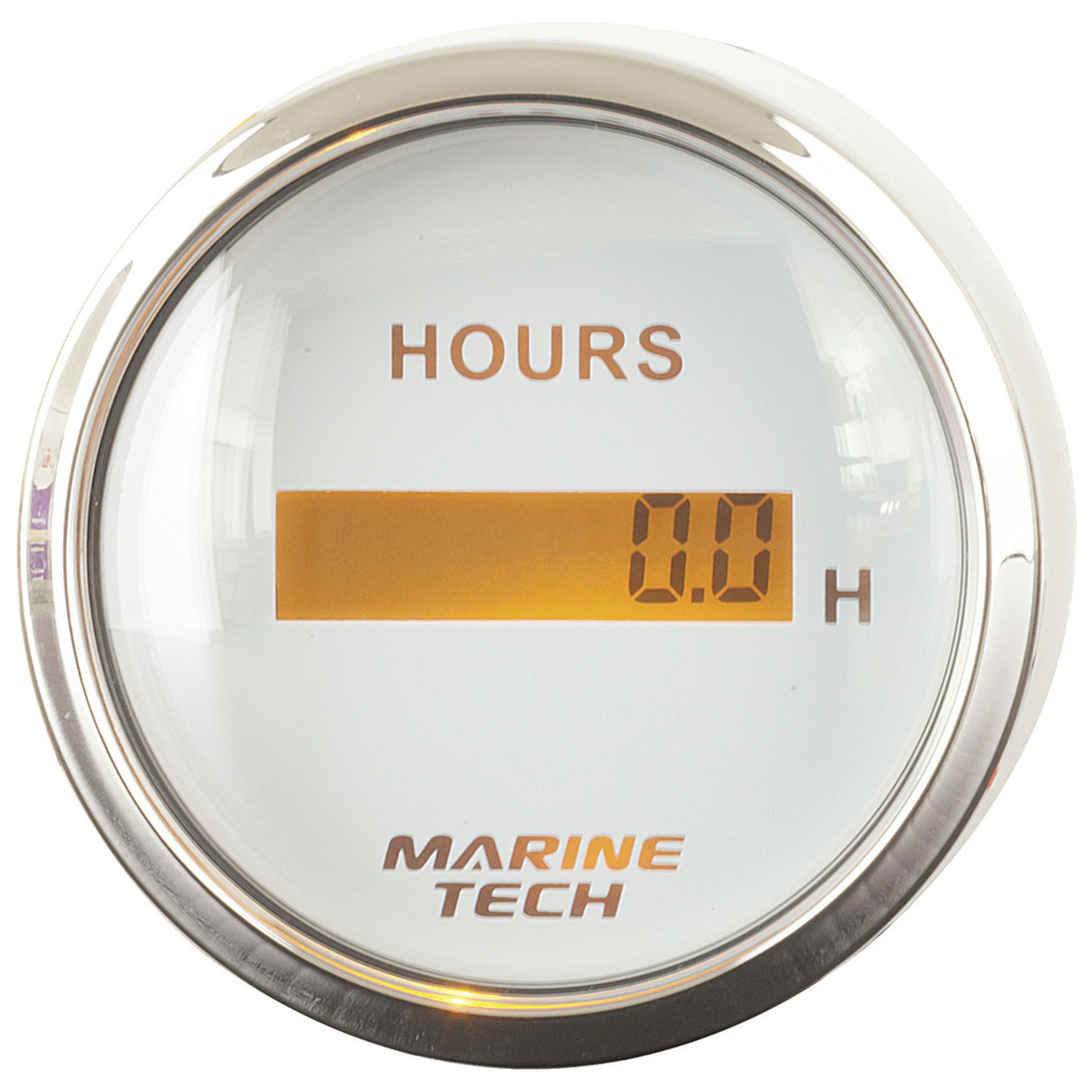 7-Digit LCD Hour Meter 60mm White