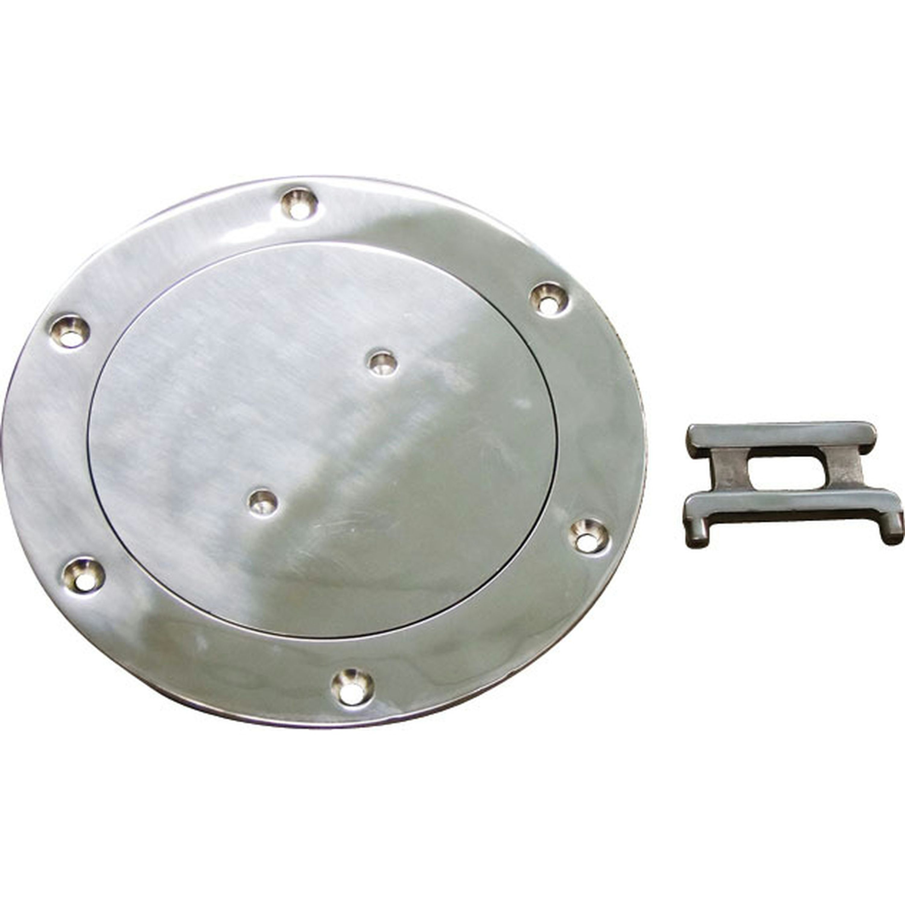 Metal Deck Plate with Key - 208mm Outer Diameter / 145mm Opening