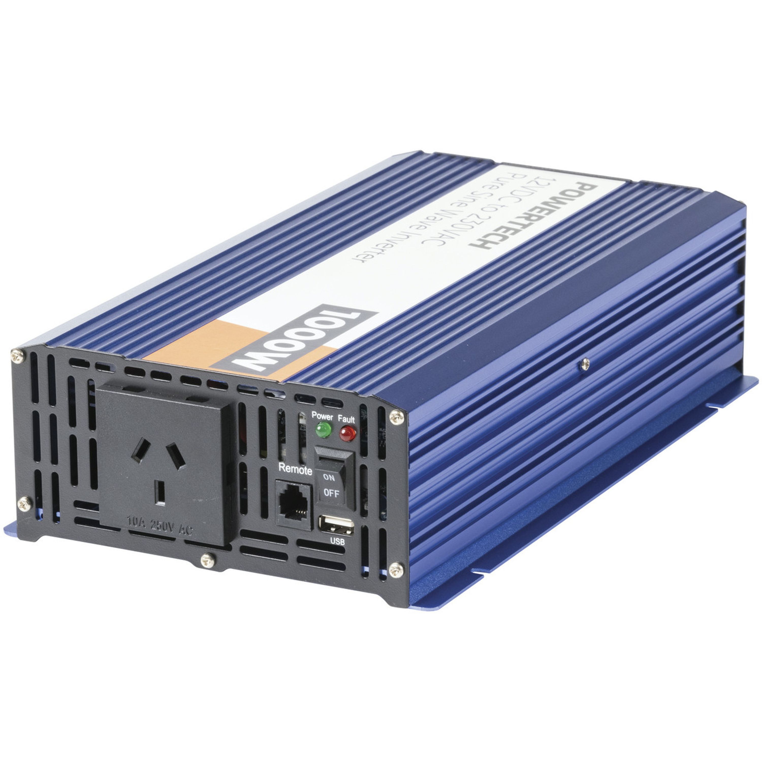 1000W 12VDC to 230VAC Pure Sine Wave Inverter - Electrically Isolated