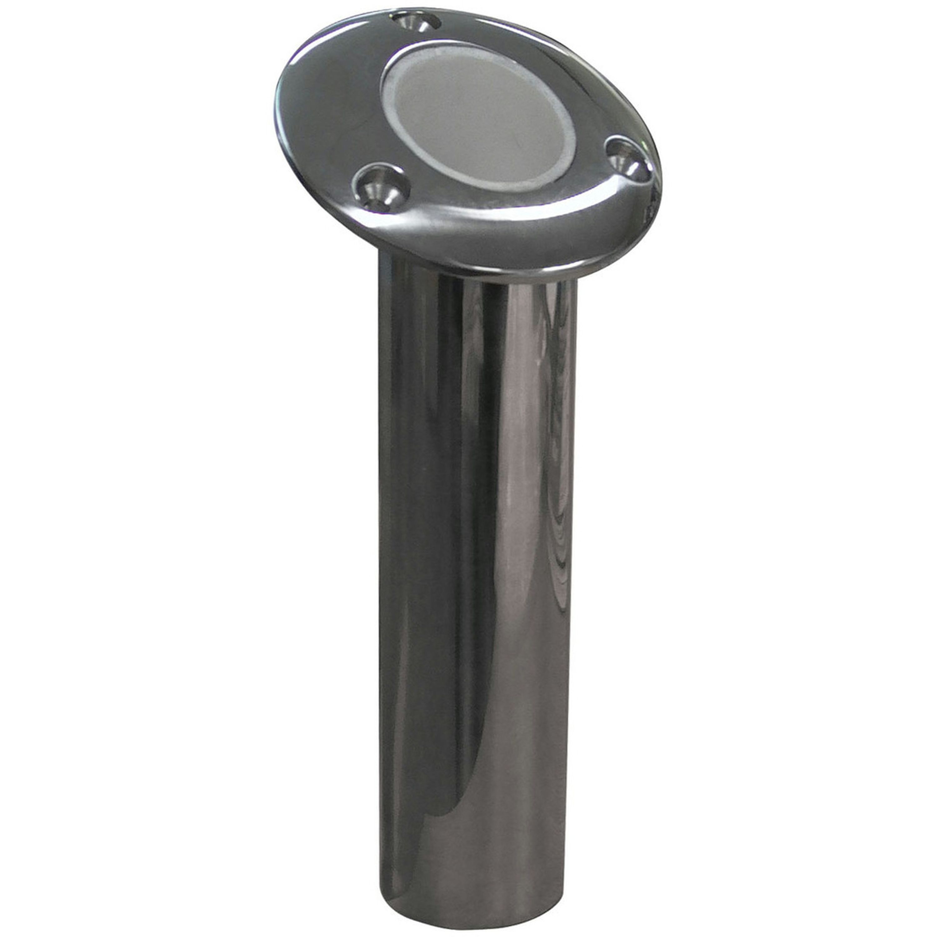 Oval Top Rod Holders - With Drain Tail Stainless Steel Ultimate