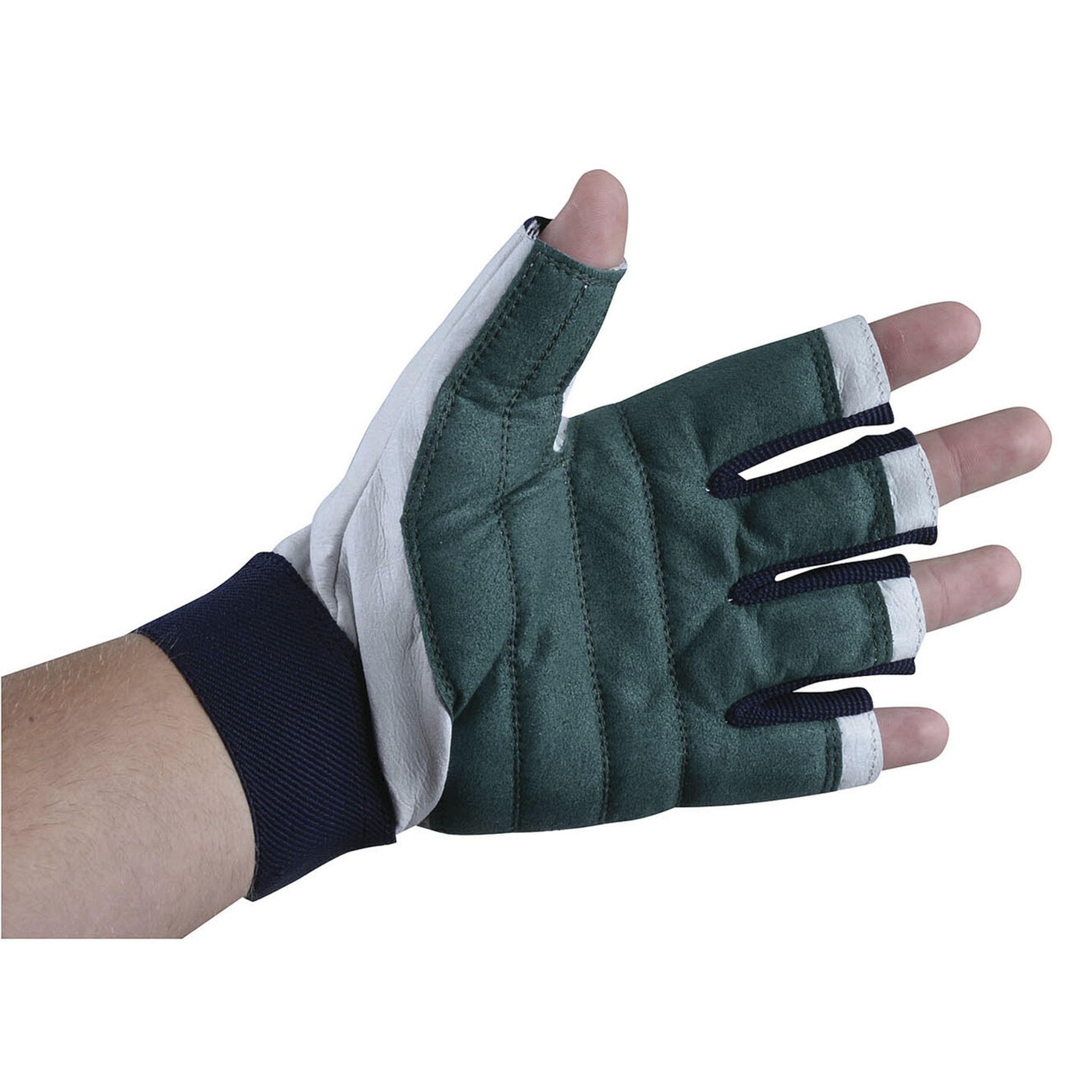 Amara Synthetic Leather MarineTech Sailing Gloves - Cut Finger - Small